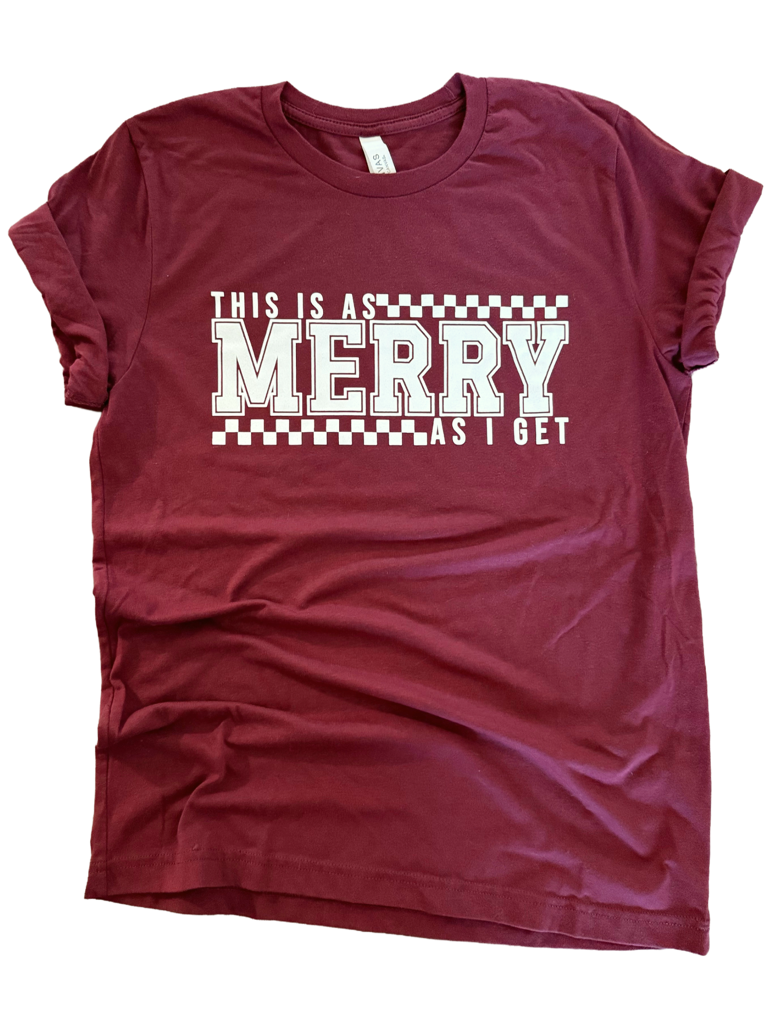 This Is As Merry As I Get – Checkered Holiday Christmas Tee Hoodie, Sweatshirt | PodTeesHub.com