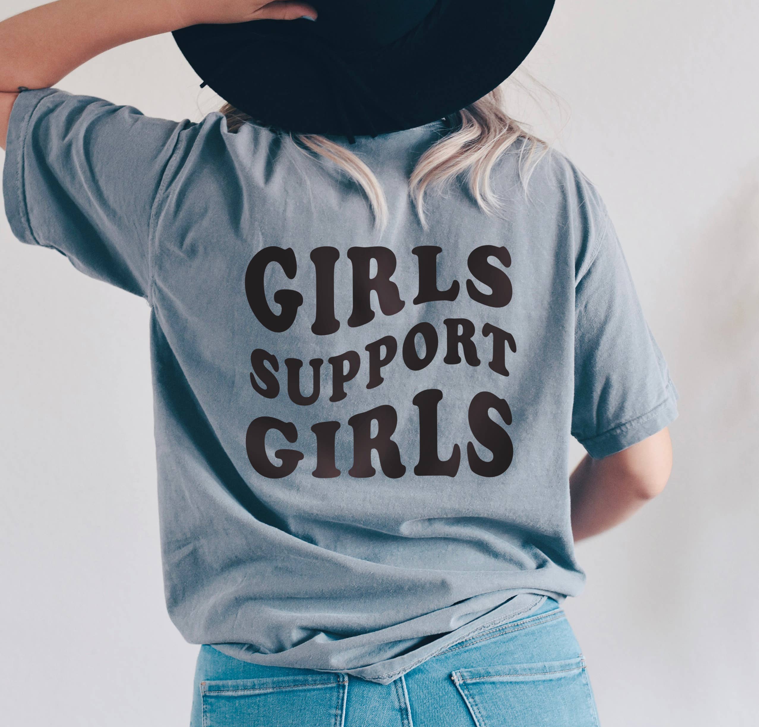 Girls Support Girls, Womens Rights, Graphic Tee Hoodie, Sweatshirt | PodTeesHub.com