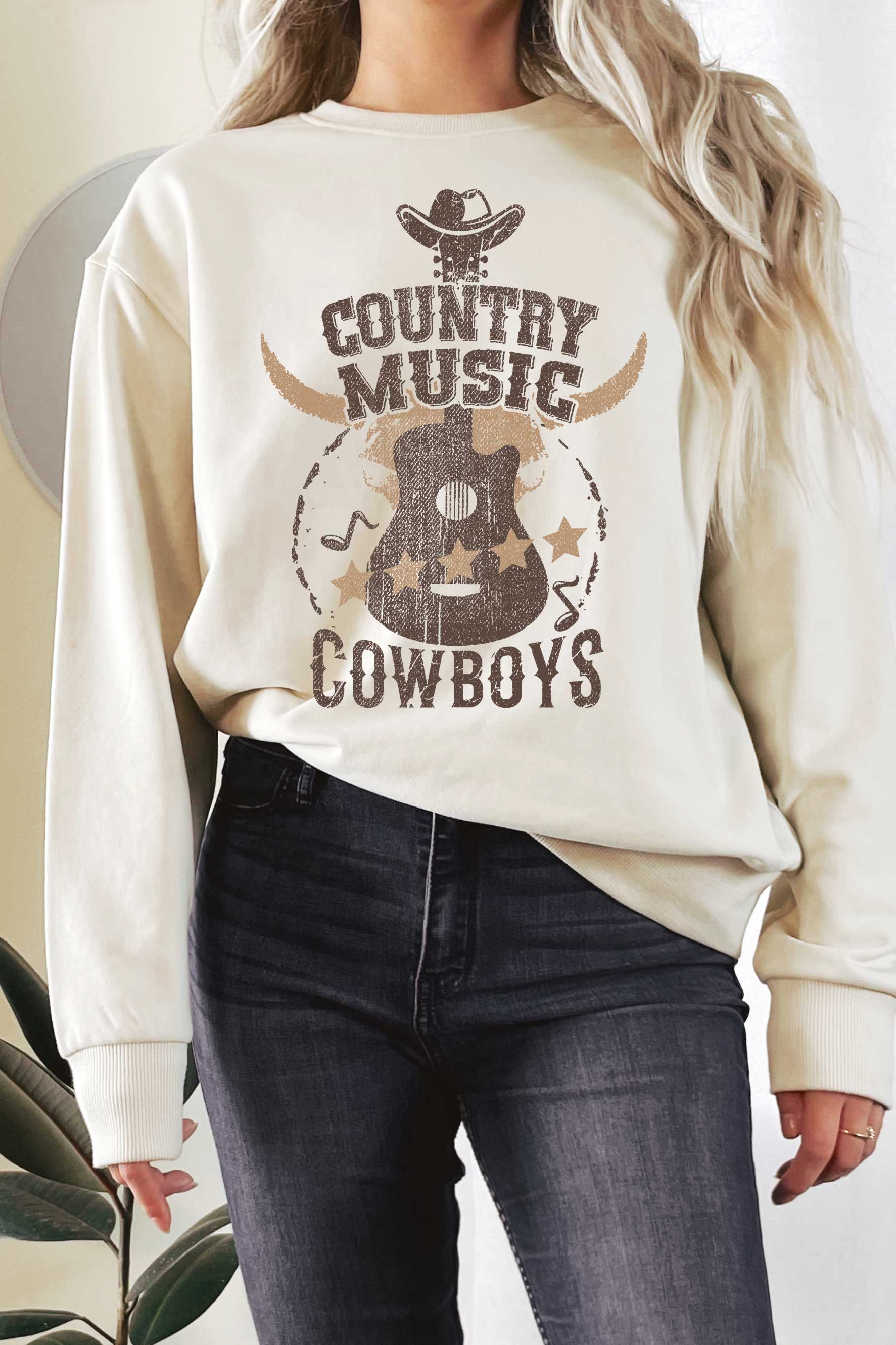 Country Music Cowboys Graphix Terry Sweatshirt T-Shirts, Hoodie | PodTeesHub.com