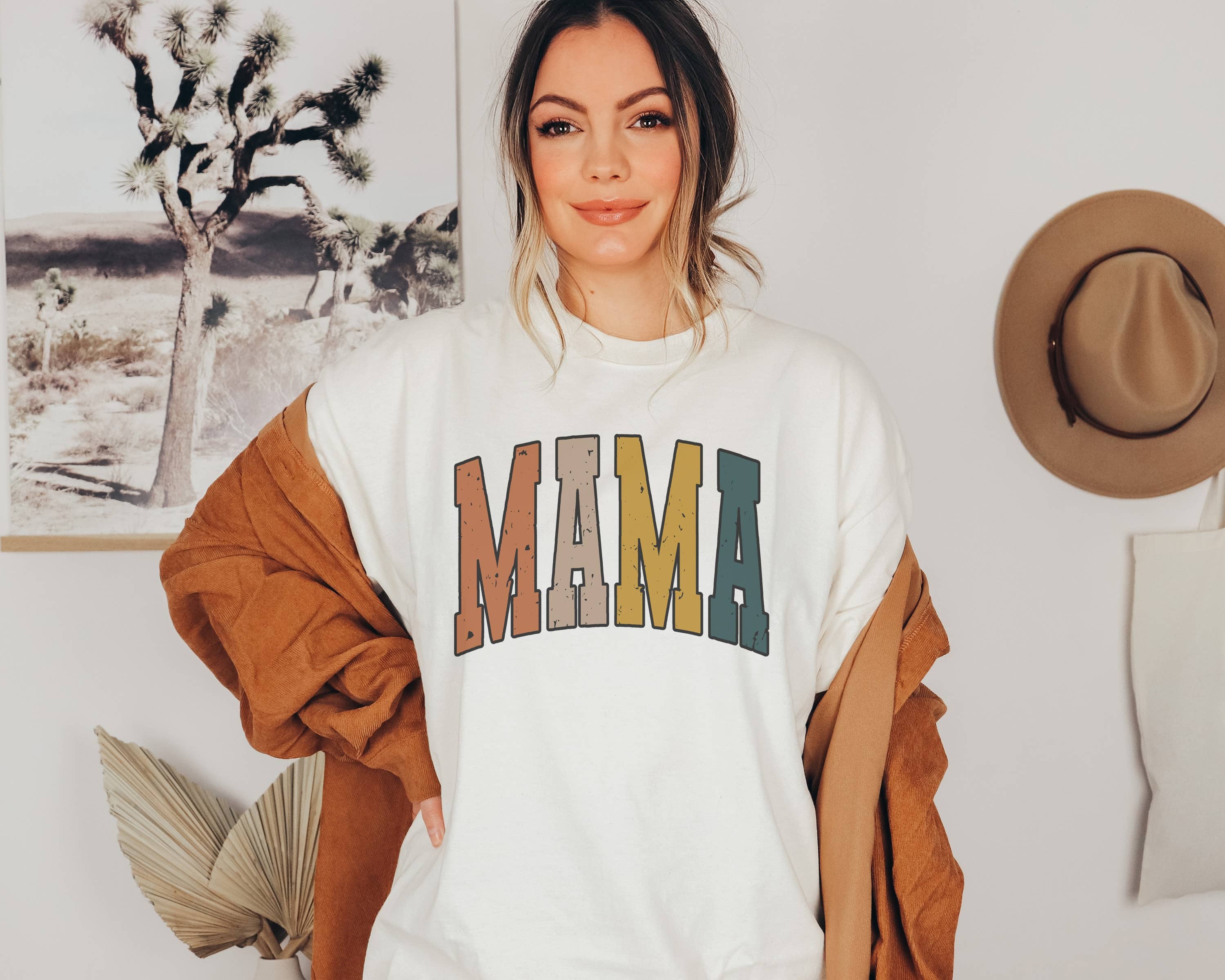 Fall Color Mama Graphic Tee | Mama Tee Hoodie, Sweatshirt | PodTeesHub.com