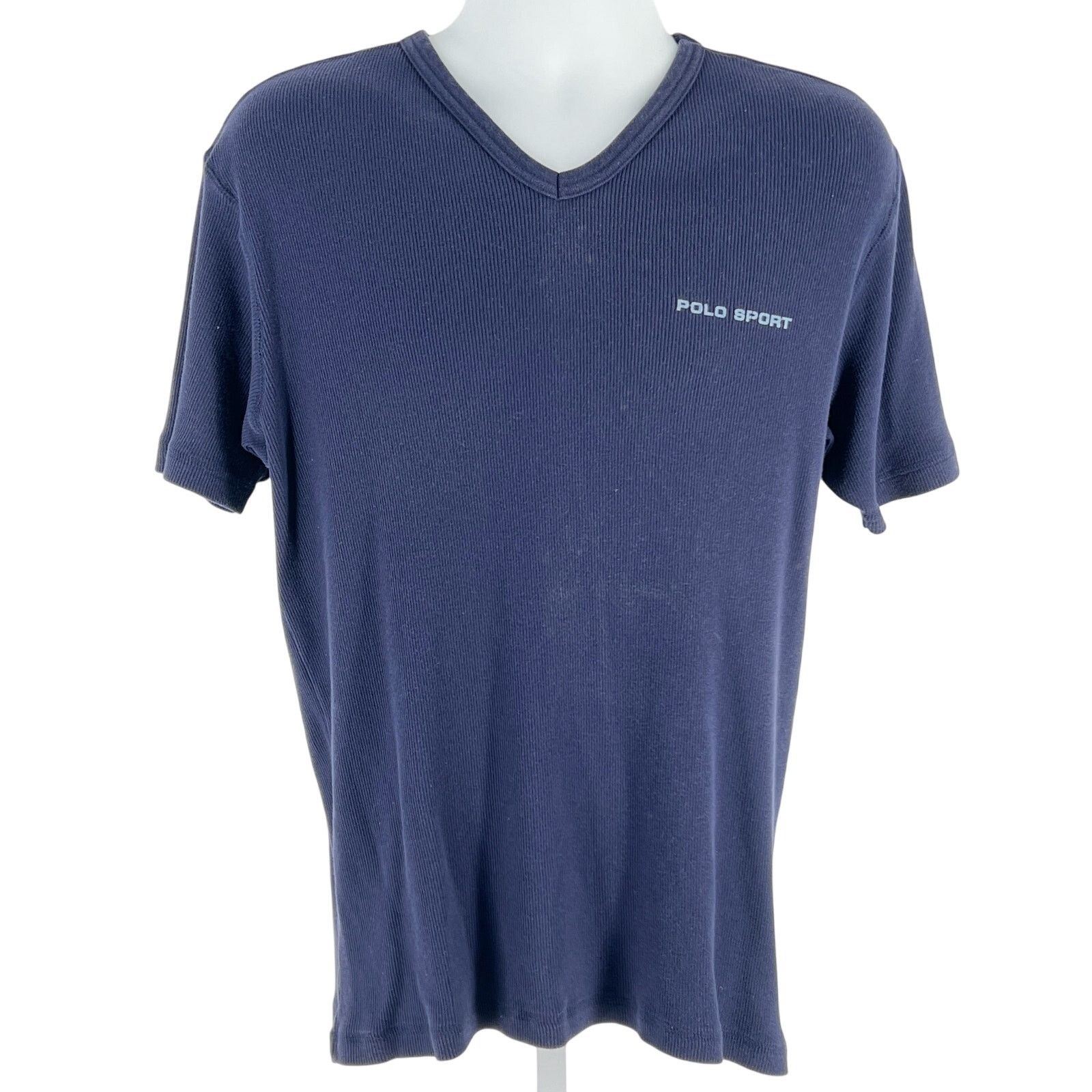 Vintage 90s Polo Sport Ribbed V Neck Tshirt 1990s Vintage Hoodie, Sweatshirt | PodTeesHub.com