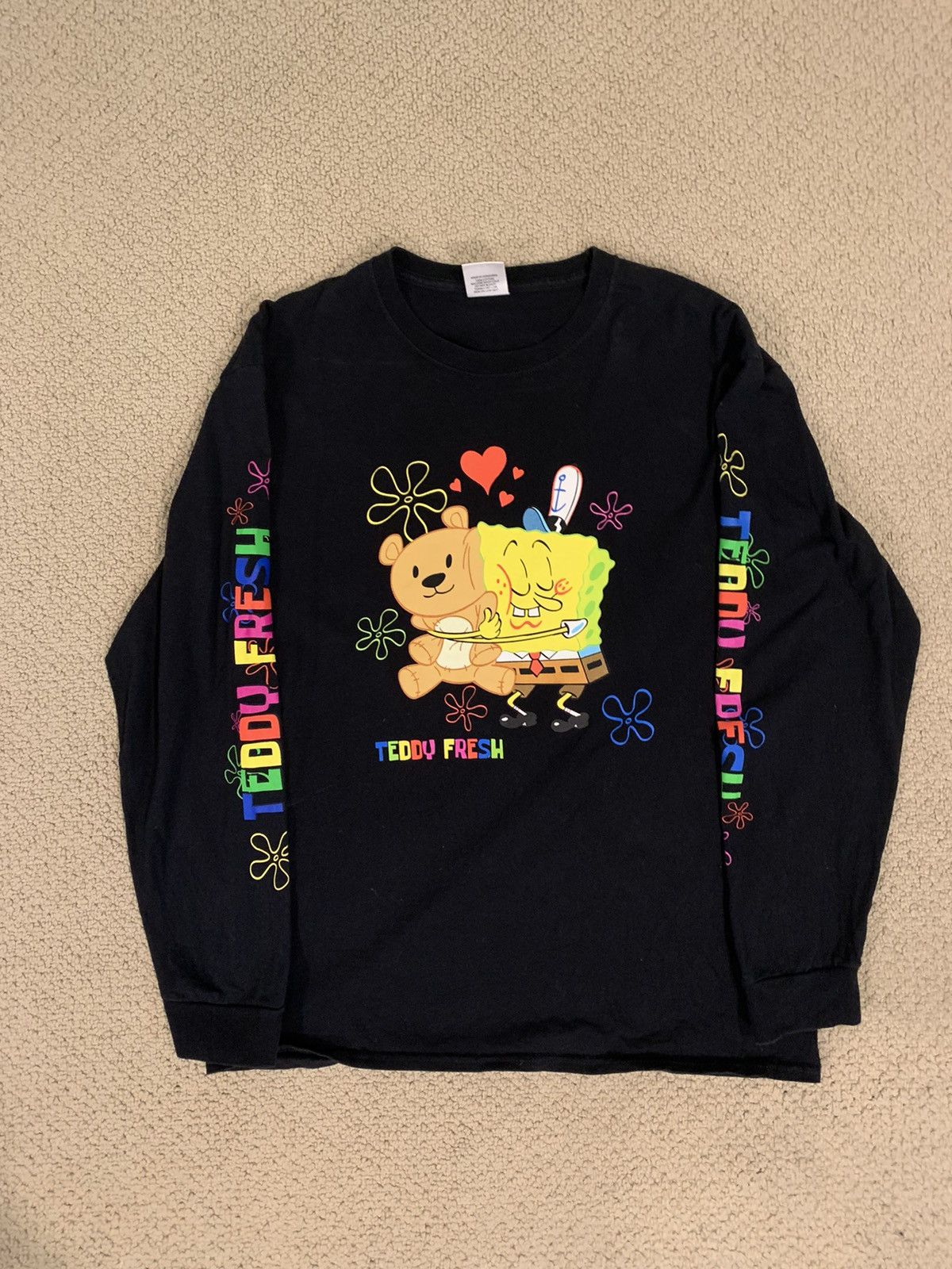 Fresh Teddy Fresh X Spongebob Teddy Bear Long Sleeve T-Shirts, Hoodie, Sweatshirt