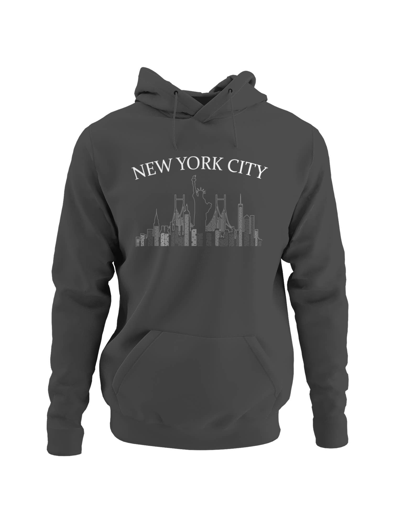 Nyc Skyline Art Print Men's Hoodie T-Shirts, Sweatshirt | PodTeesHub.com