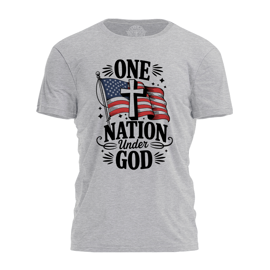 One Nation Under God Tee - 4048 Hoodie, Sweatshirt | PodTeesHub.com