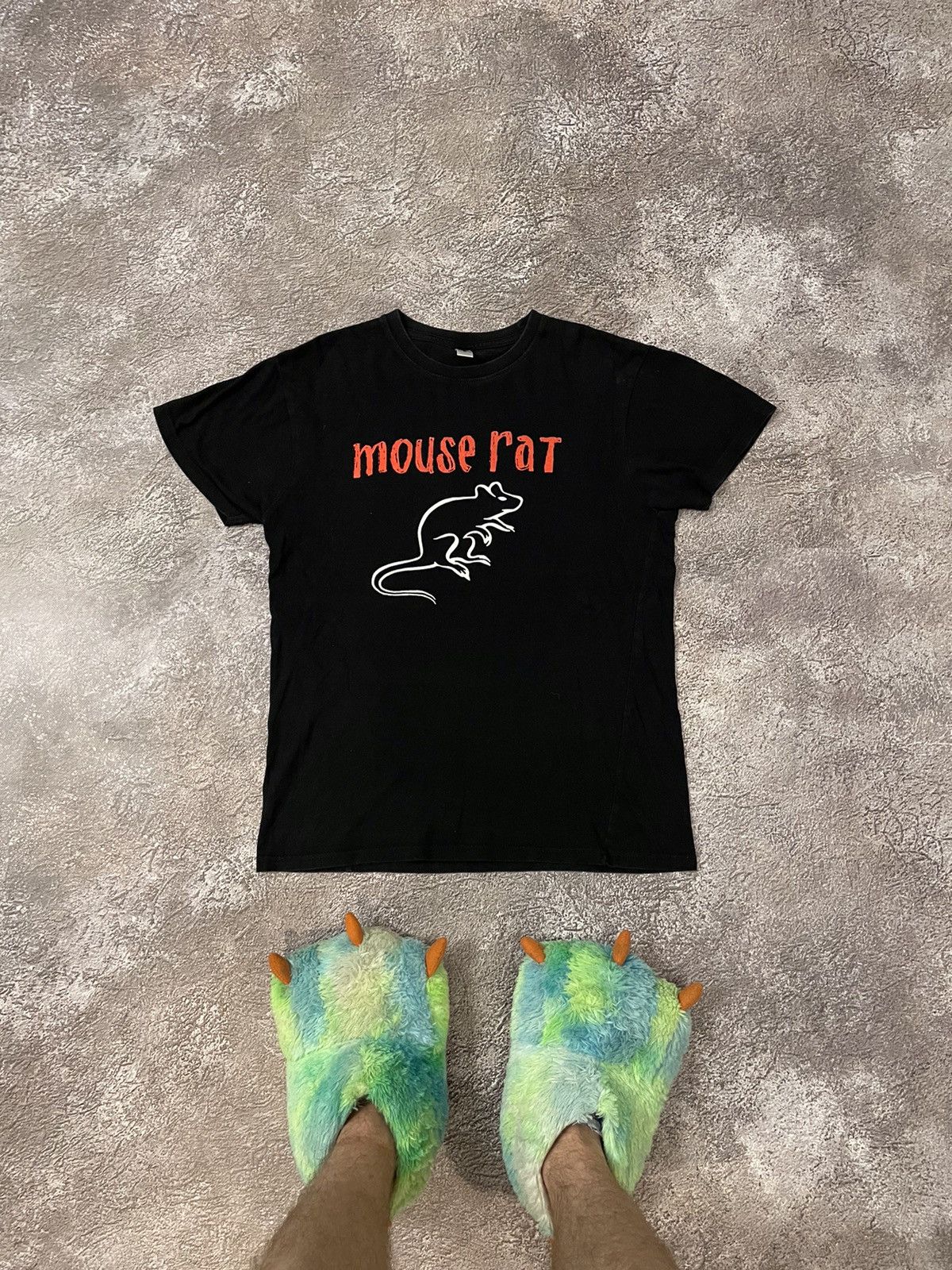 Vintage 90s Humor Tee Mouse Rat Logo Buymystuff Hoodie, Sweatshirt | PodTeesHub.com