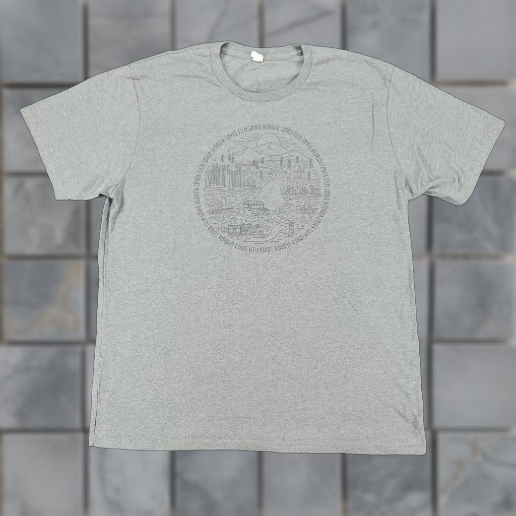 Logo 7 Alternative Georgia Film Graphic Tee Crew Neck Short Sleeve Adult Men S Xl Gray Hoodie, Sweatshirt | PodTeesHub.com