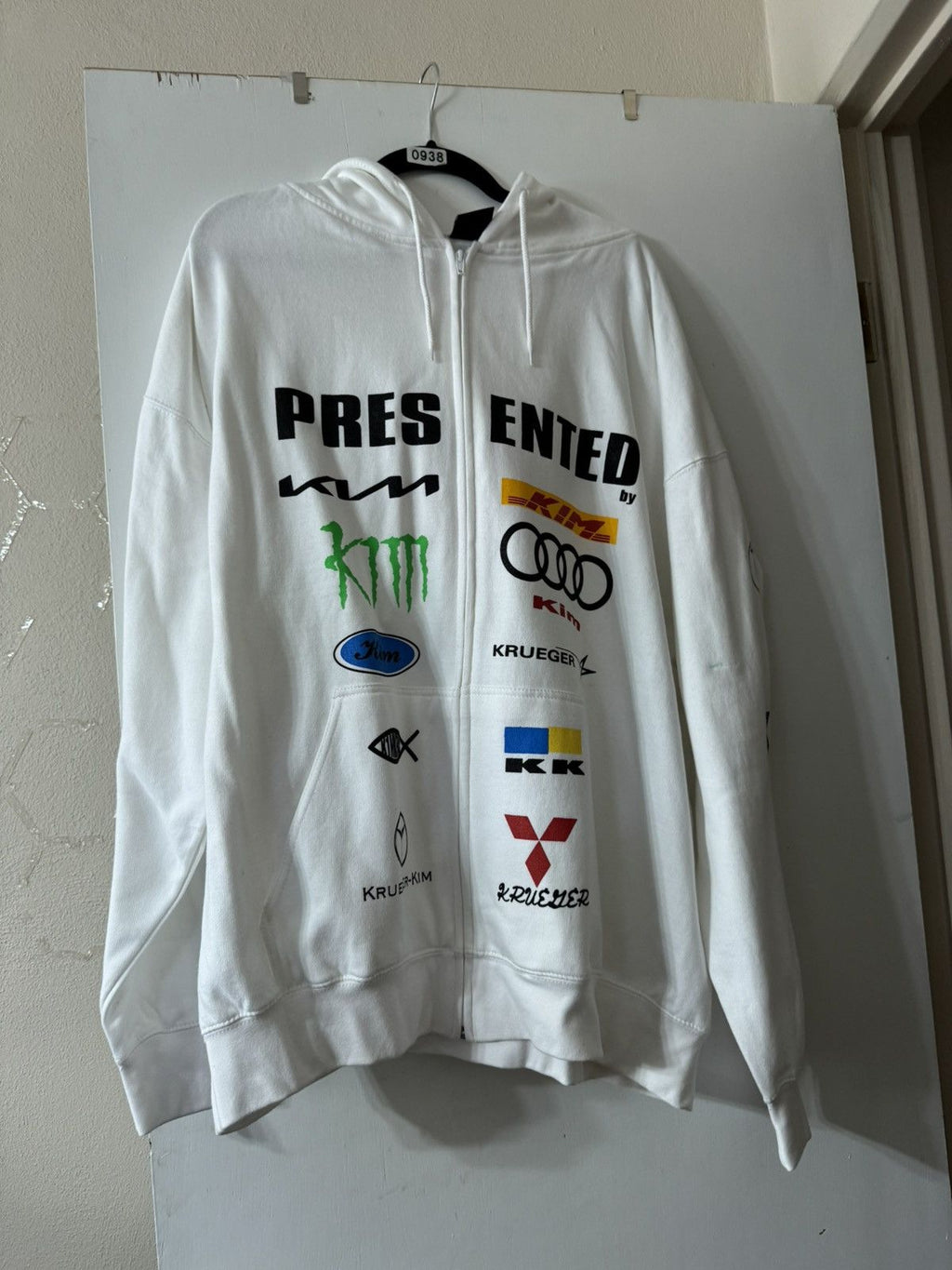 Krueger White Kim Krueger Presented By Logo Graphic Hoodie T-Shirts, Sweatshirt | PodTeesHub.com