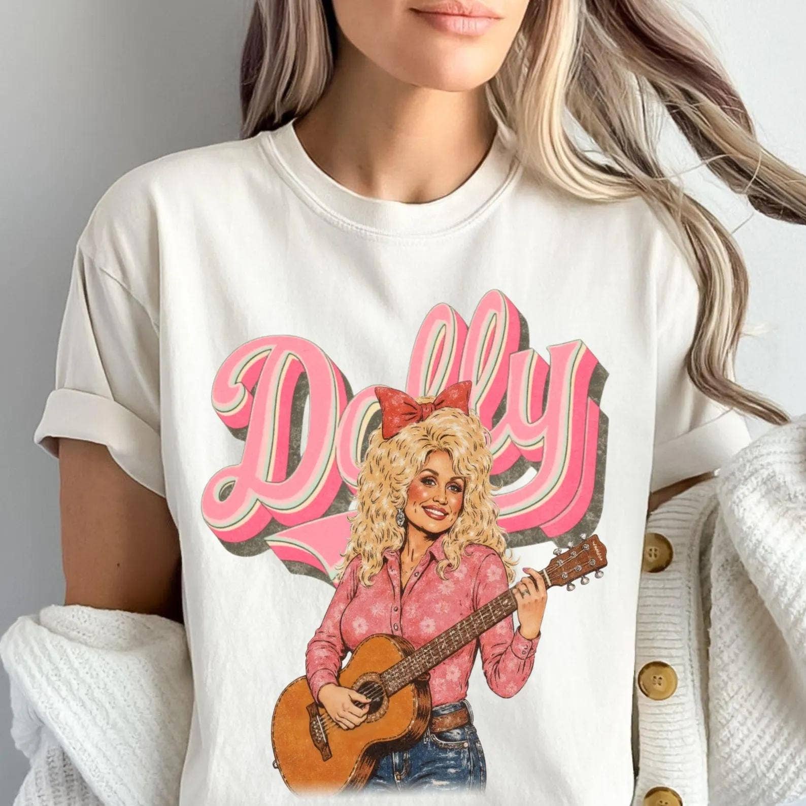 Dolly Cowgirl Graphic Tee Country Music Western Shirt Hoodie, Sweatshirt | PodTeesHub.com