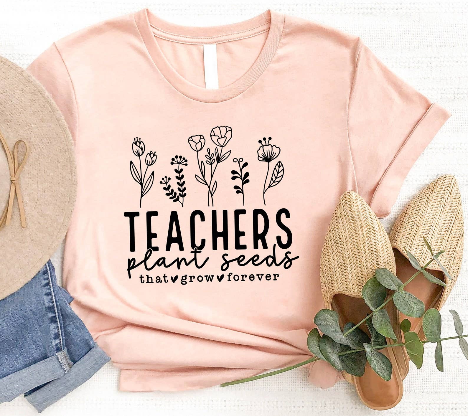 Teachers Plant Seeds That Grow Forever T-Shirt Hoodie, Sweatshirt | PodTeesHub.com