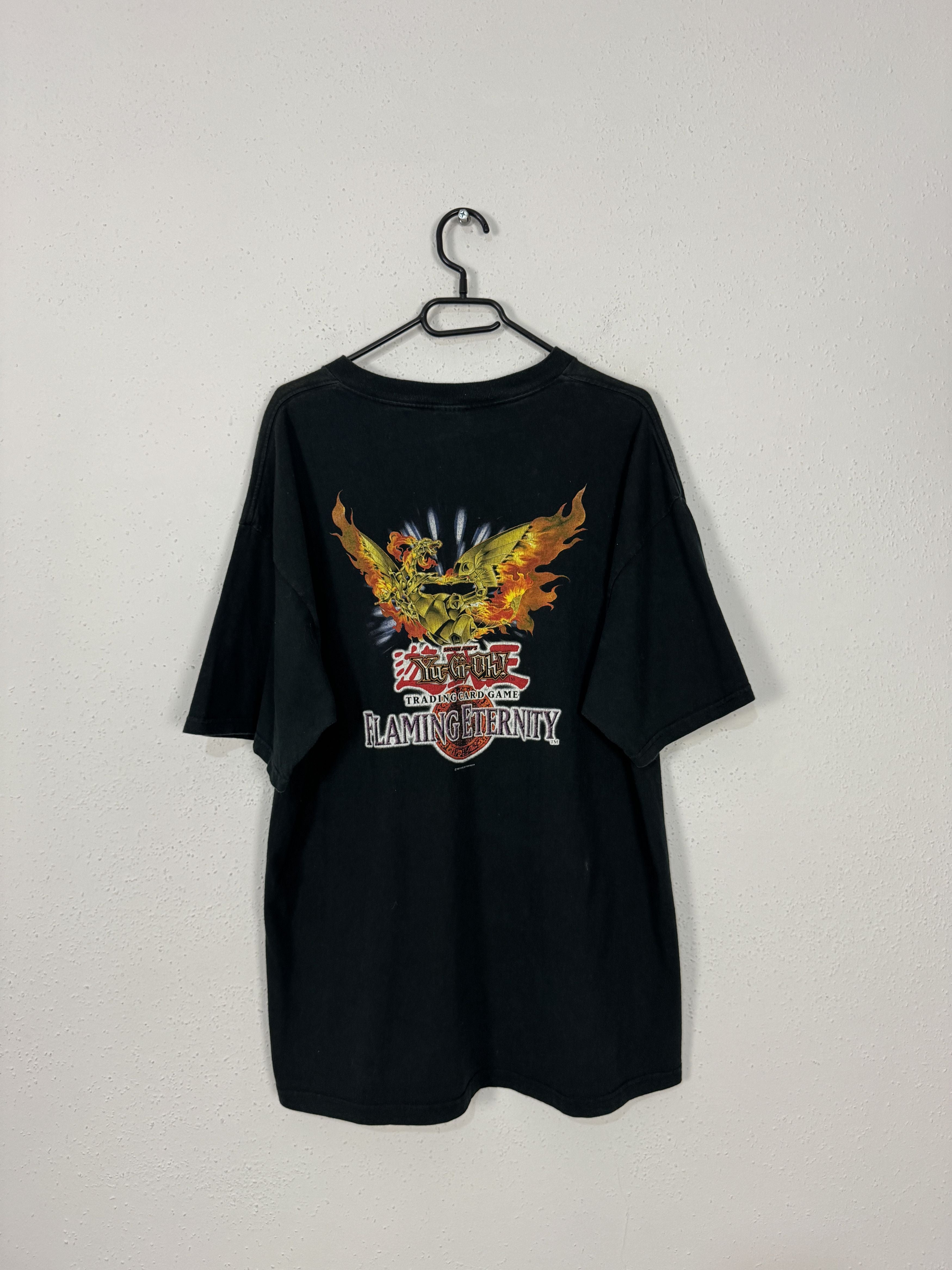 Anime Vintageo 1996 90s Yu Gi Oh Flaming Eternity Tee Xl Hoodie, Sweatshirt | PodTeesHub.com