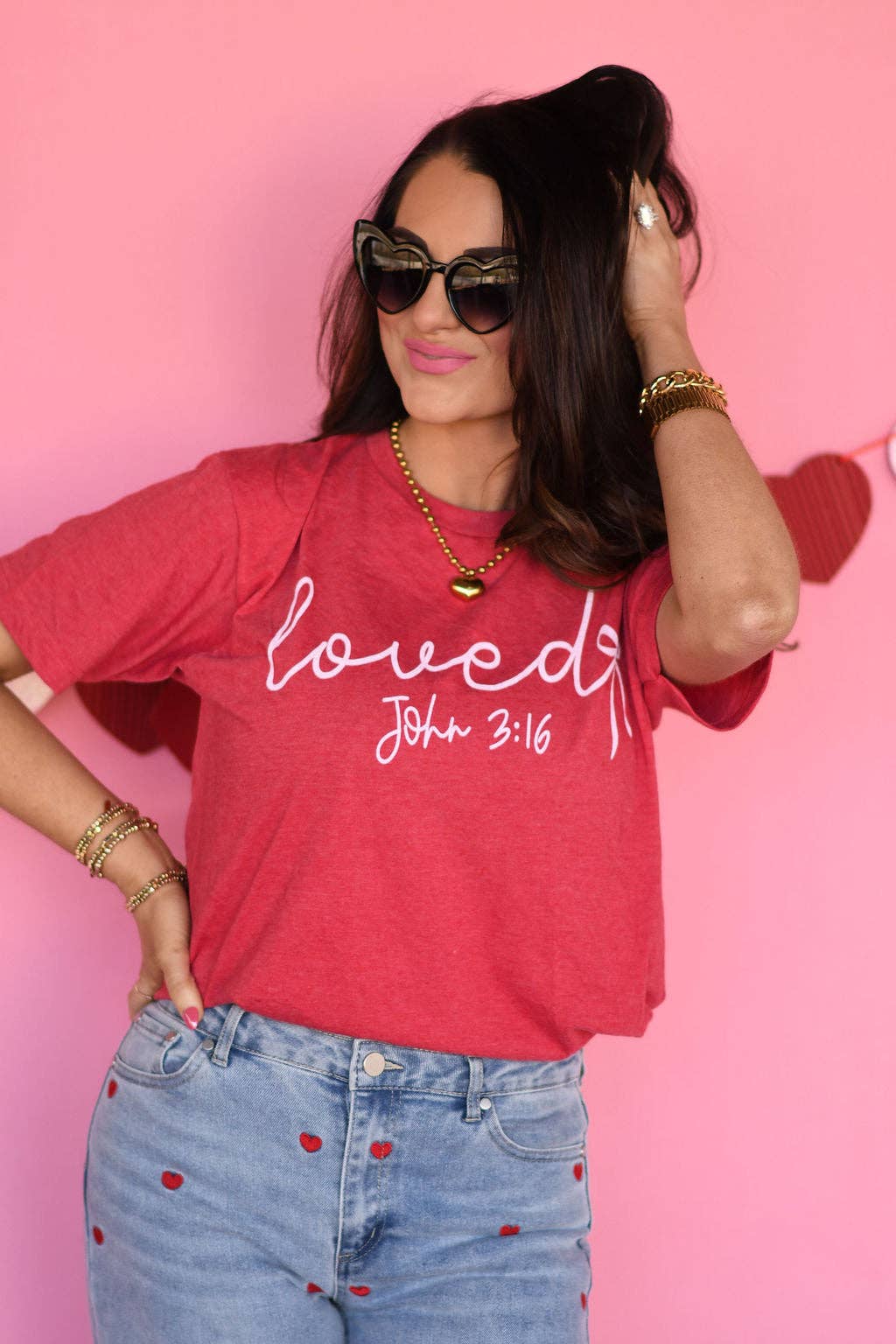 Rts Loved John 3:16 Bow Tee Hoodie, Sweatshirt | PodTeesHub.com