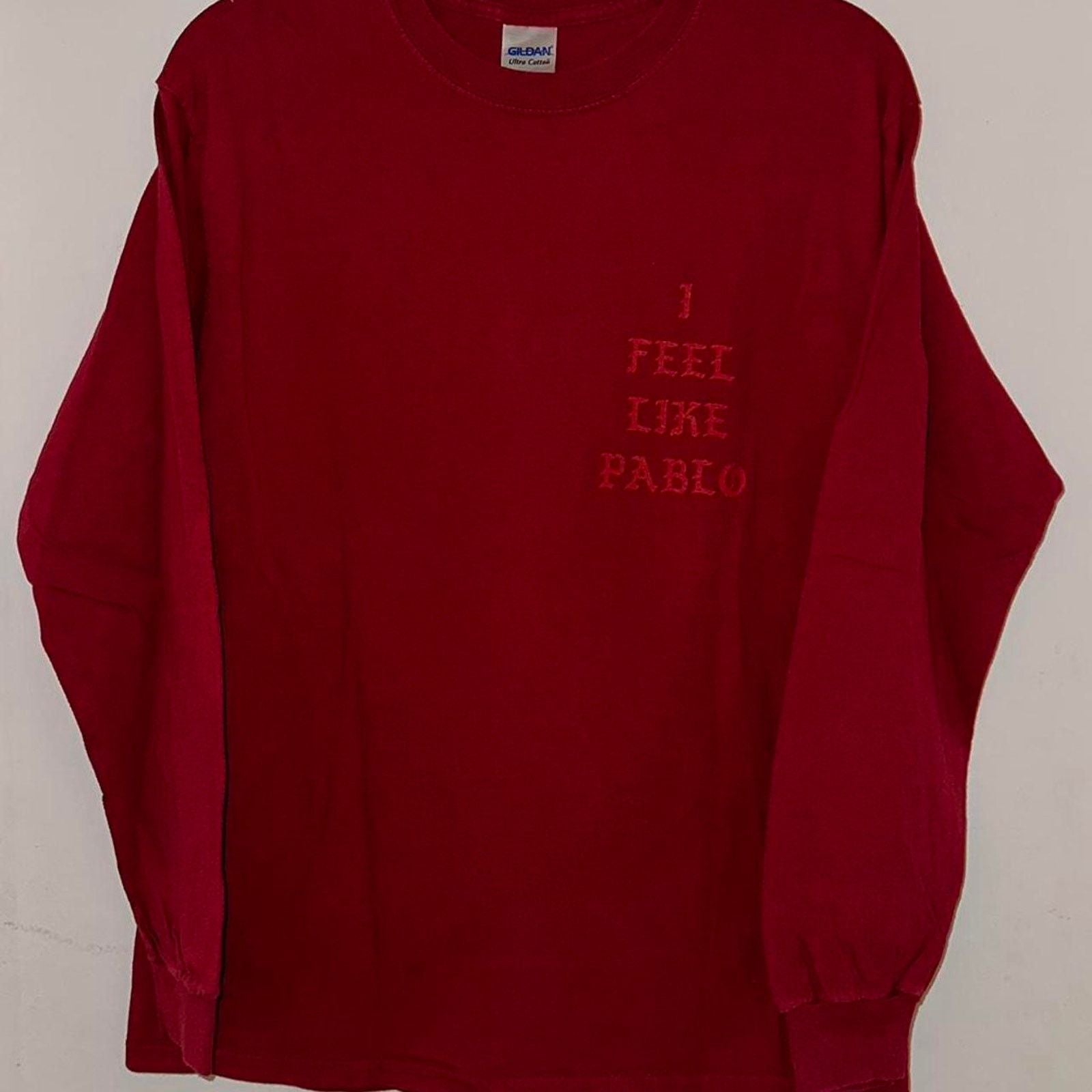 Rap Tees Kanye West The Life Of Pablo Long Sleeve Tour T Shirt Size M Hoodie, Sweatshirt | PodTeesHub.com