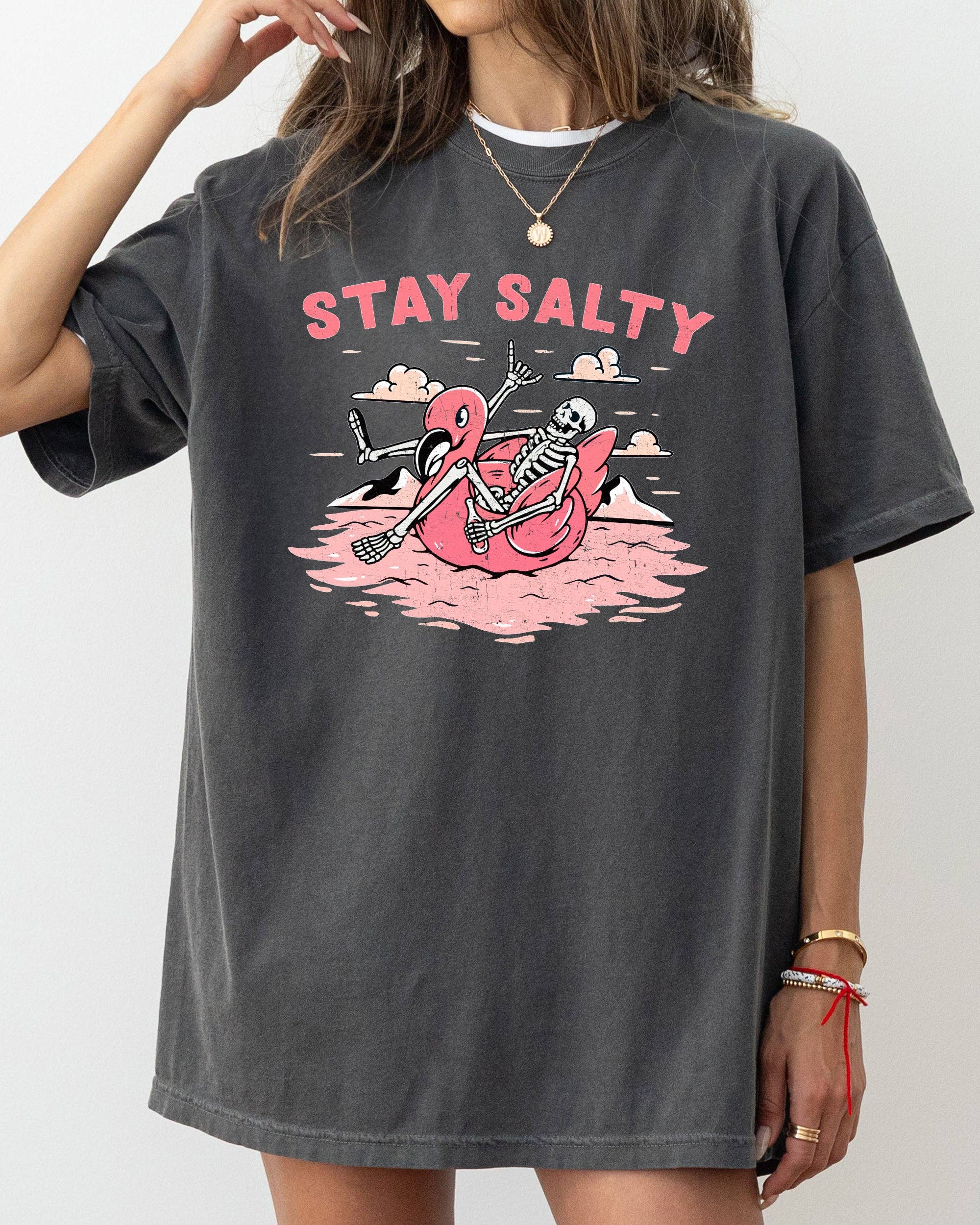 Stay Salty, Skeleton, Funny, Ghost, Spooky Halloween T-Shirt Hoodie, Sweatshirt | PodTeesHub.com
