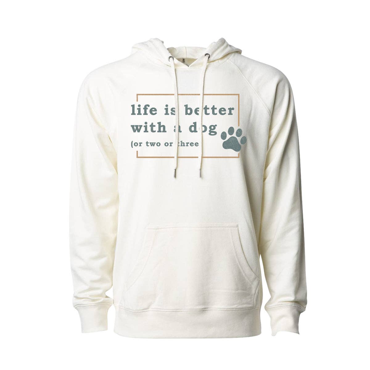 Life Is Better with Dog Paw Hoodie T-Shirts, Sweatshirt | PodTeesHub.com