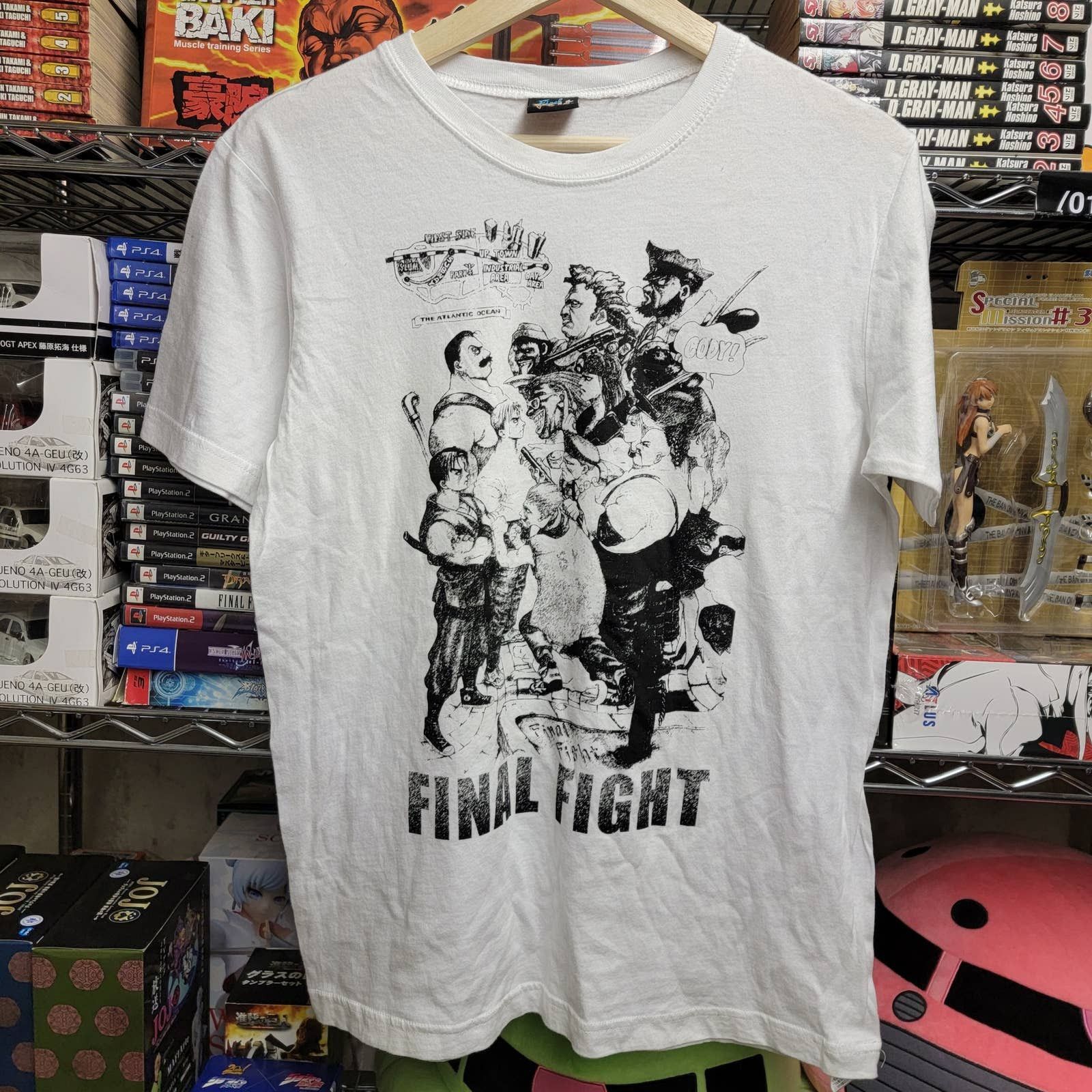 Vintage Final Fight Gaming Capcom T Shirt White M Hoodie, Sweatshirt | PodTeesHub.com