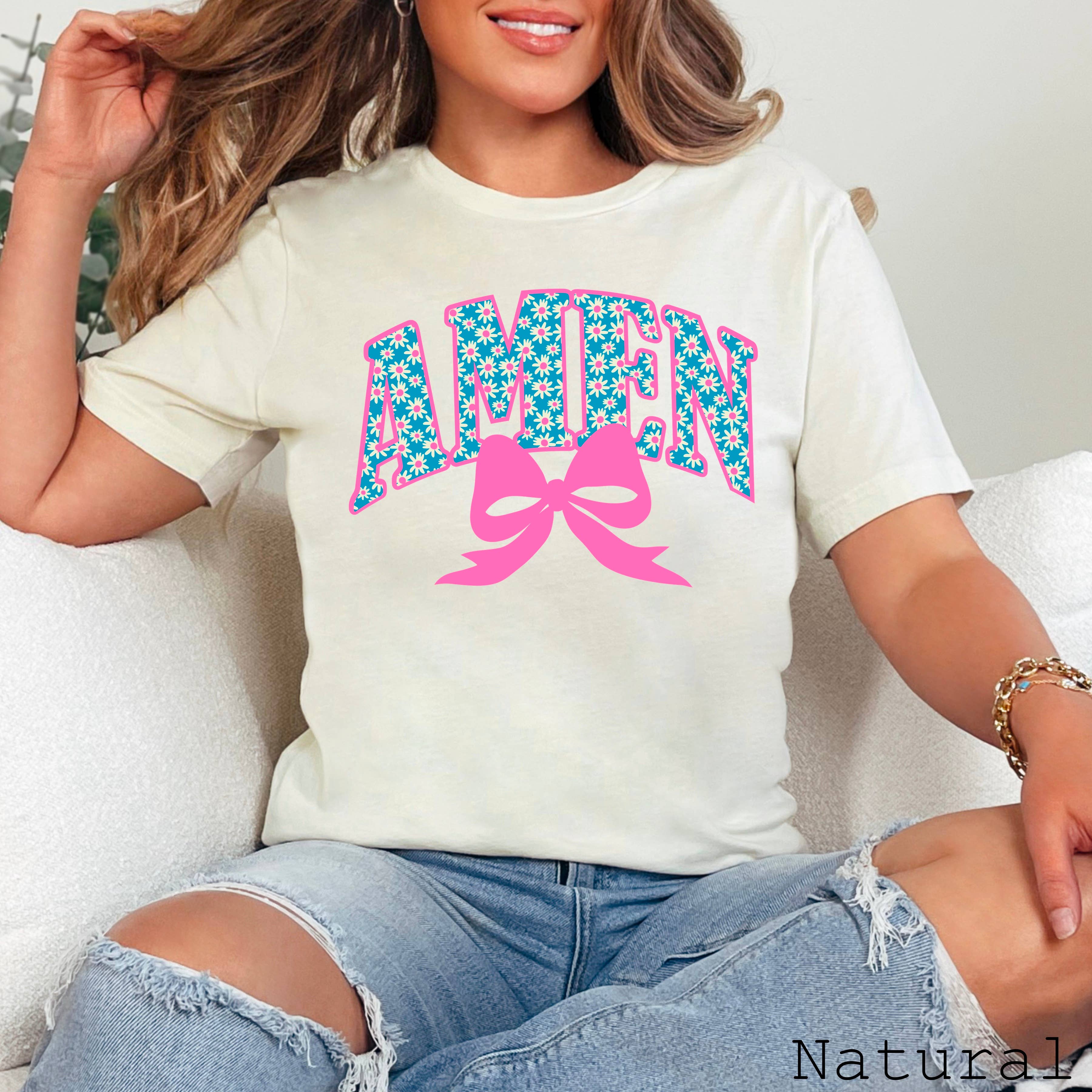 Amen Graphic Tee | Christian Apparel | Bella Canvas Hoodie, Sweatshirt | PodTeesHub.com