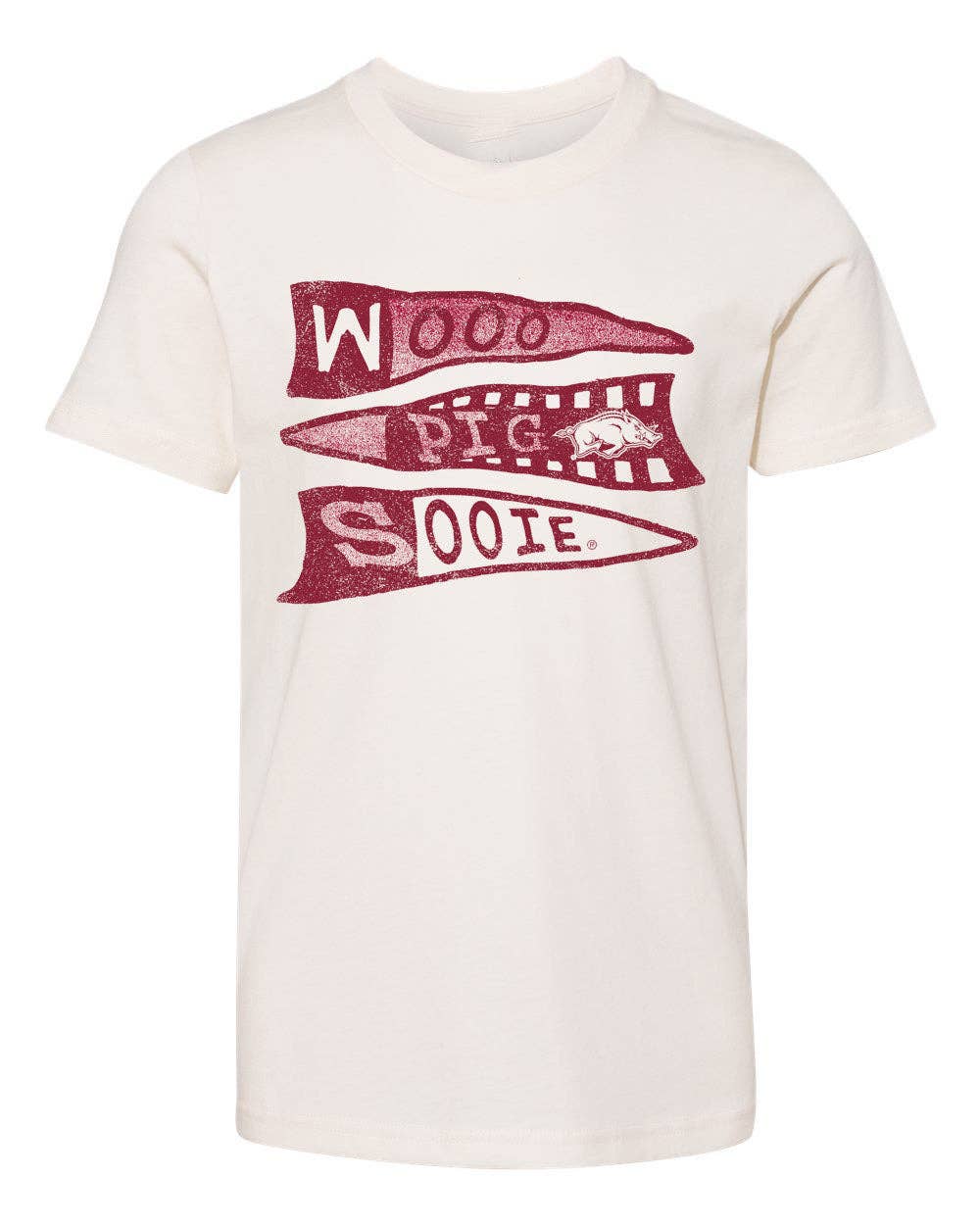 Children's Arkansas Razorbacks Pennant Oatmeal Tee Hoodie, Sweatshirt | PodTeesHub.com