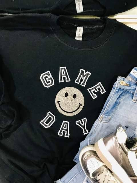 Classic Game Day Rhinestone Happy Sweatshirt T-Shirts, Hoodie | PodTeesHub.com