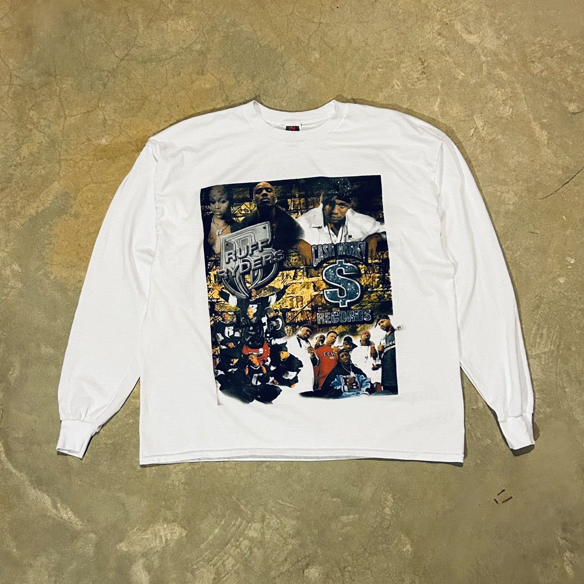 Ruff Ryders X Vintage Crazy Vintage 90s Ruff Ryders Cash Money Records Rap Tee Hoodie, Sweatshirt | PodTeesHub.com
