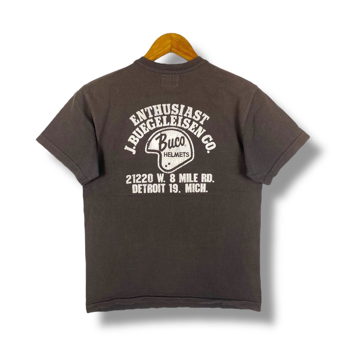 The Real Mccoy S The Real Mccoy S Buco Helmets Graphic Faded Tee Shirt Hoodie, Sweatshirt | PodTeesHub.com