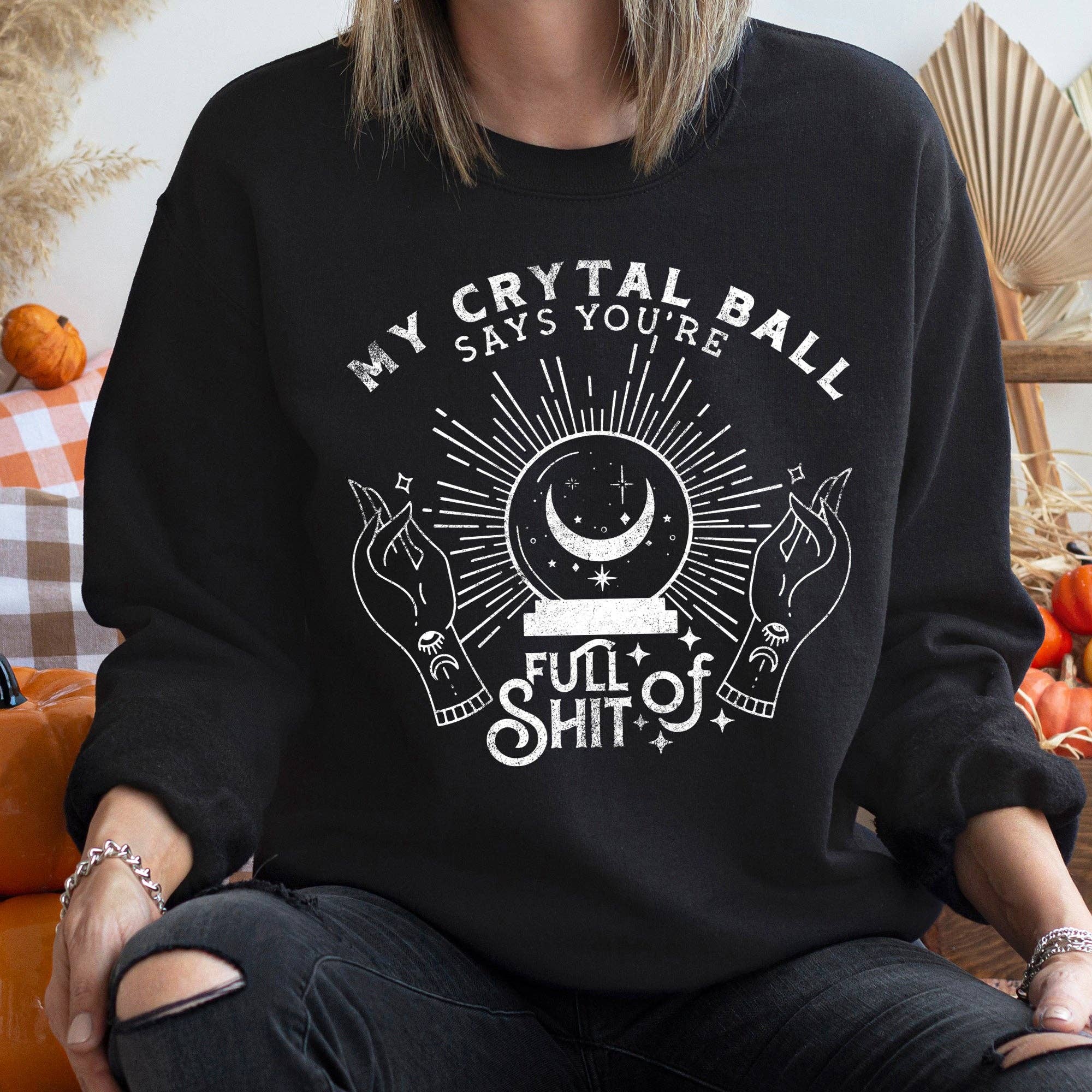 My Crystal Ball Vintage Halloween Sweatshirt T-Shirts, Hoodie | PodTeesHub.com