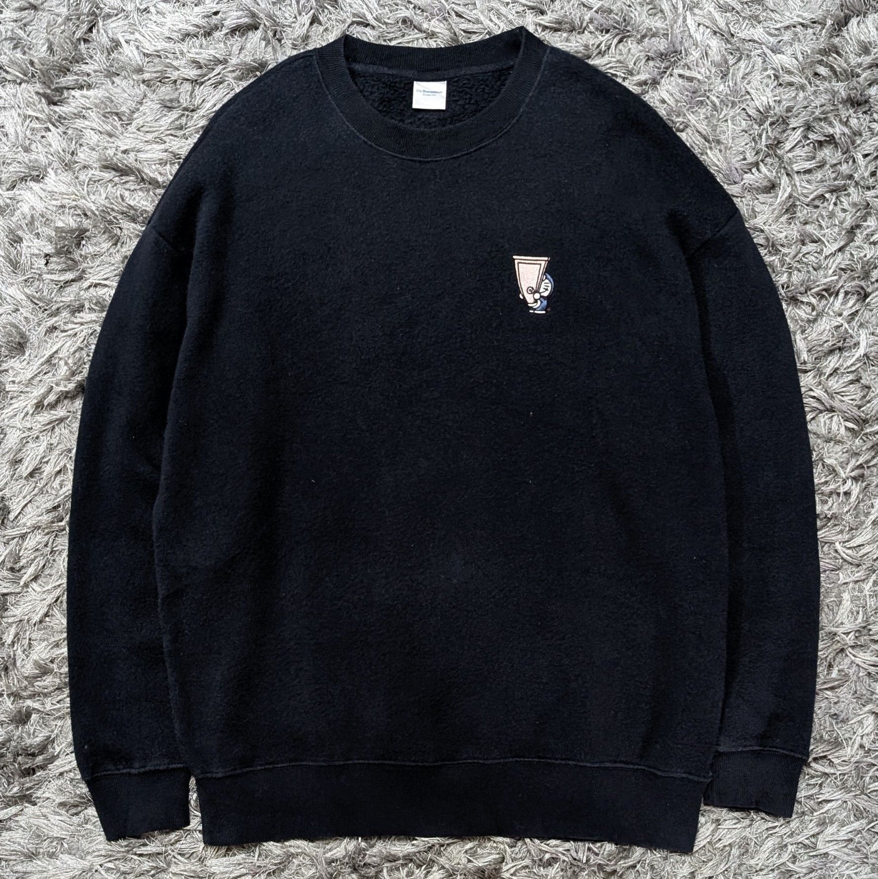 Anime Vintage Doraemon Sweatshirts Small Logo Embroidery Pullover T-Shirts, Hoodie | PodTeesHub.com