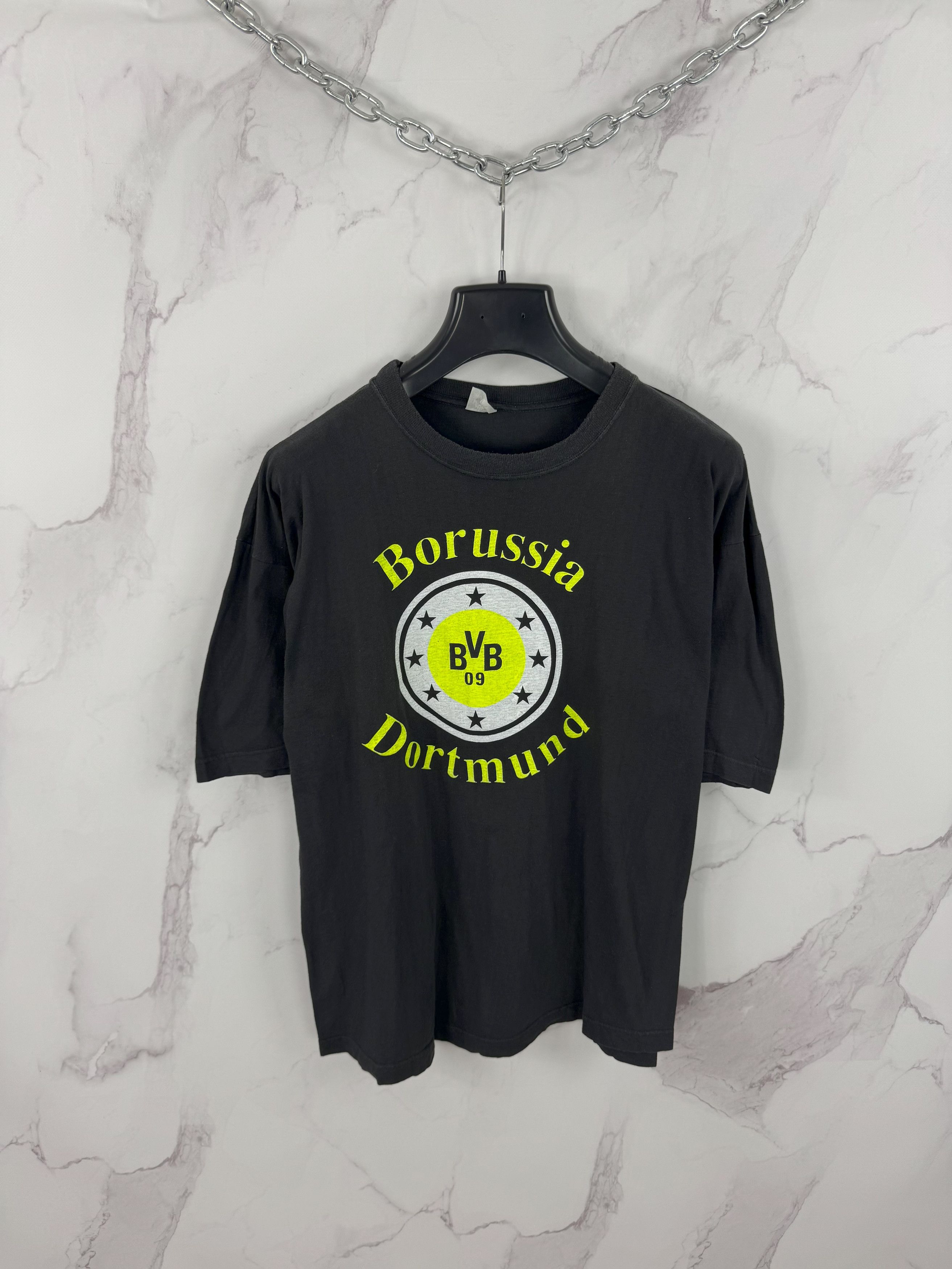 Vintage Borussia Dortmund Football Fan Merch Tee Retro Bvb Hoodie, Sweatshirt | PodTeesHub.com