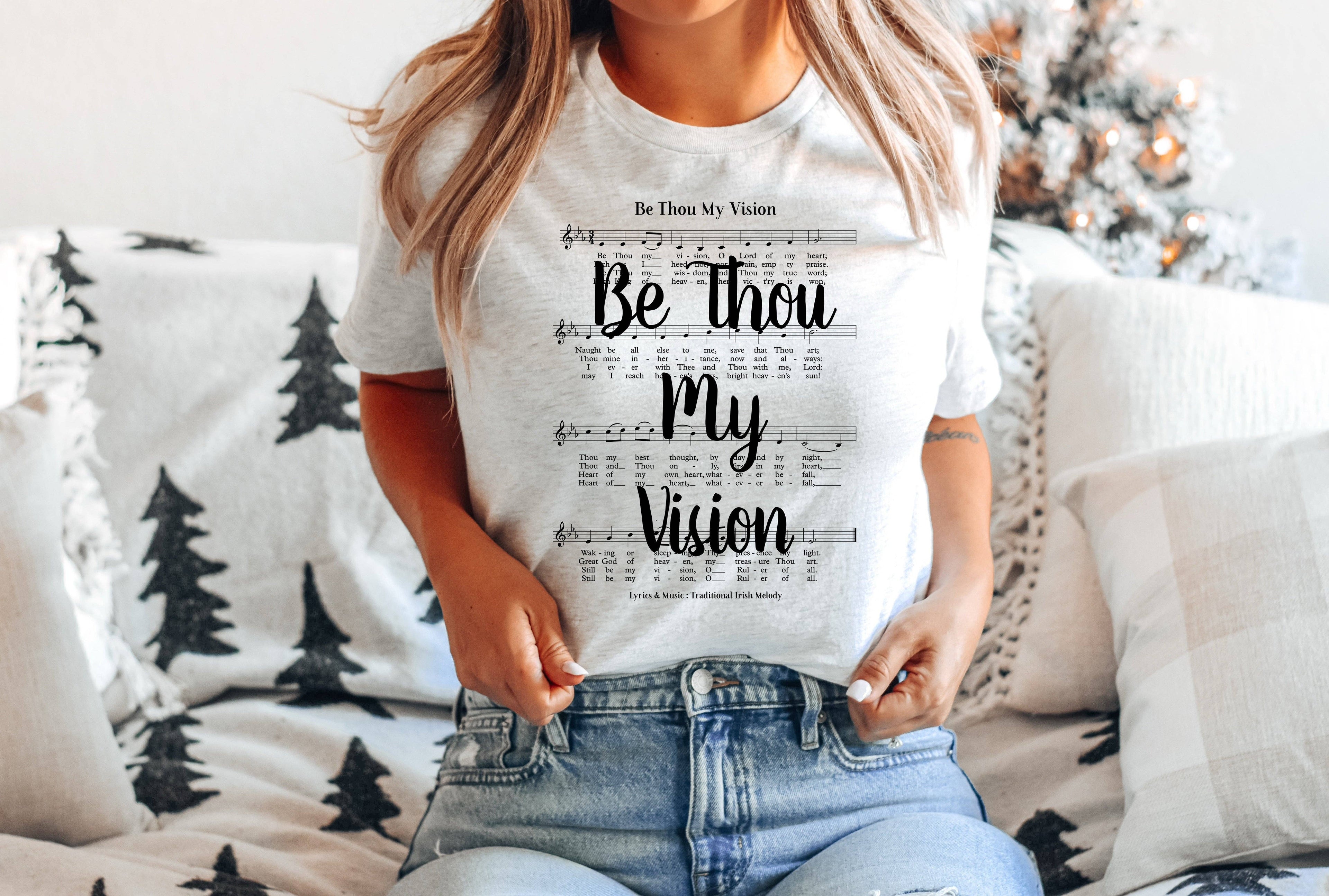 Be Thou My Vision Hymn T-Shirt - Black Ink Hoodie, Sweatshirt | PodTeesHub.com