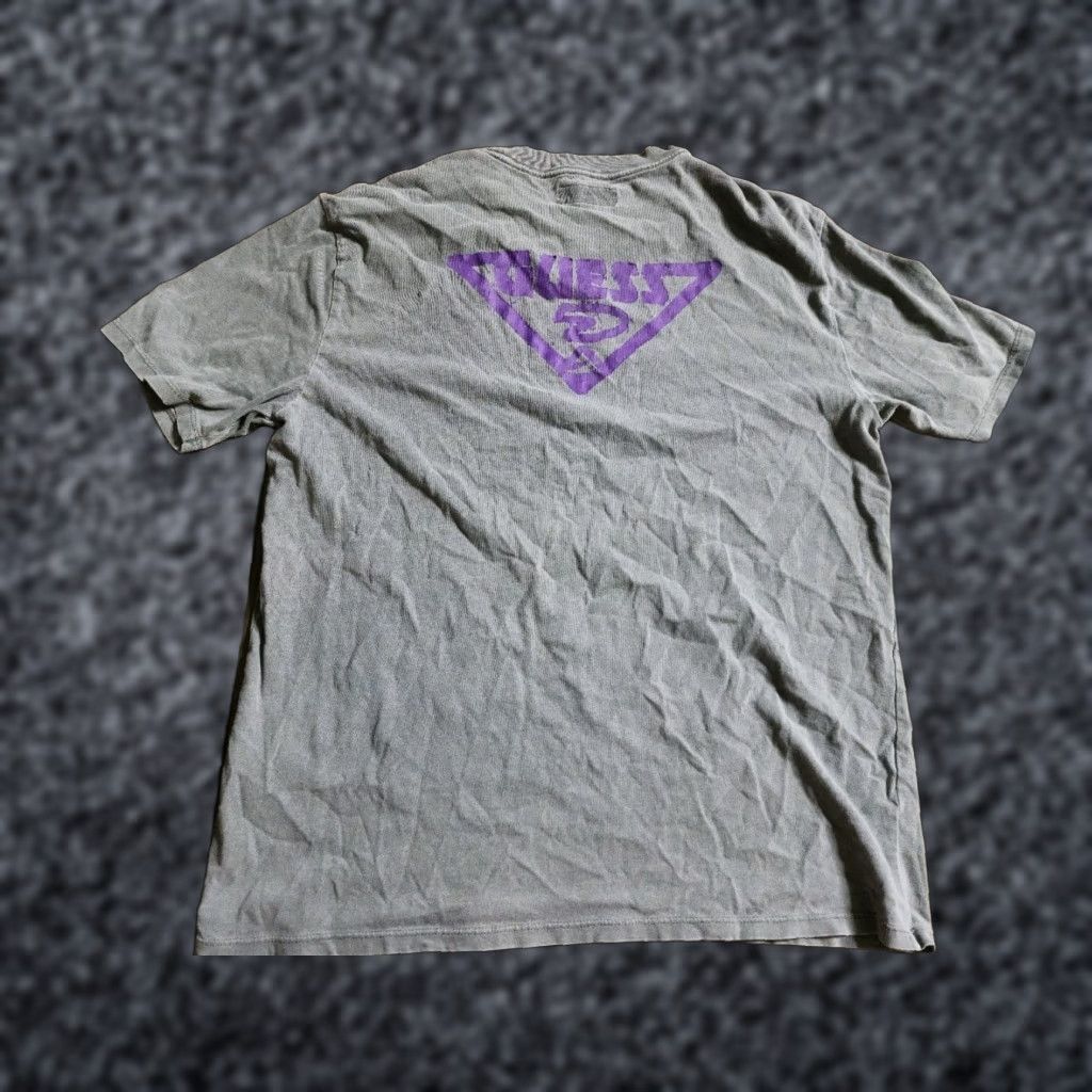 Mens S Guess Shirt Adult S Gray Cotton Jersey Logo 90s Hip Hop T Shirt Thrashed Vintage No Hoodie, Sweatshirt