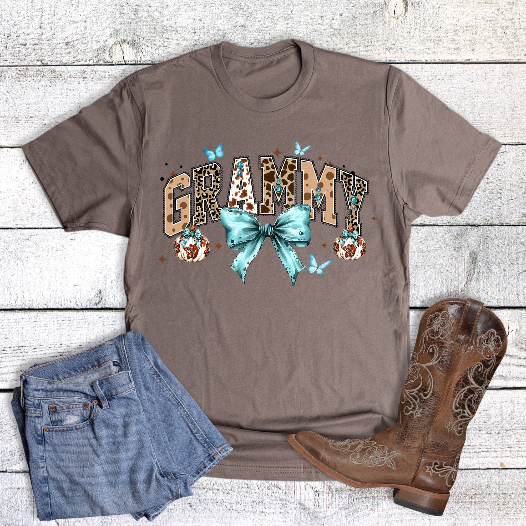 Western Fall Coquette Grammy Graphic Tee Hoodie, Sweatshirt | PodTeesHub.com