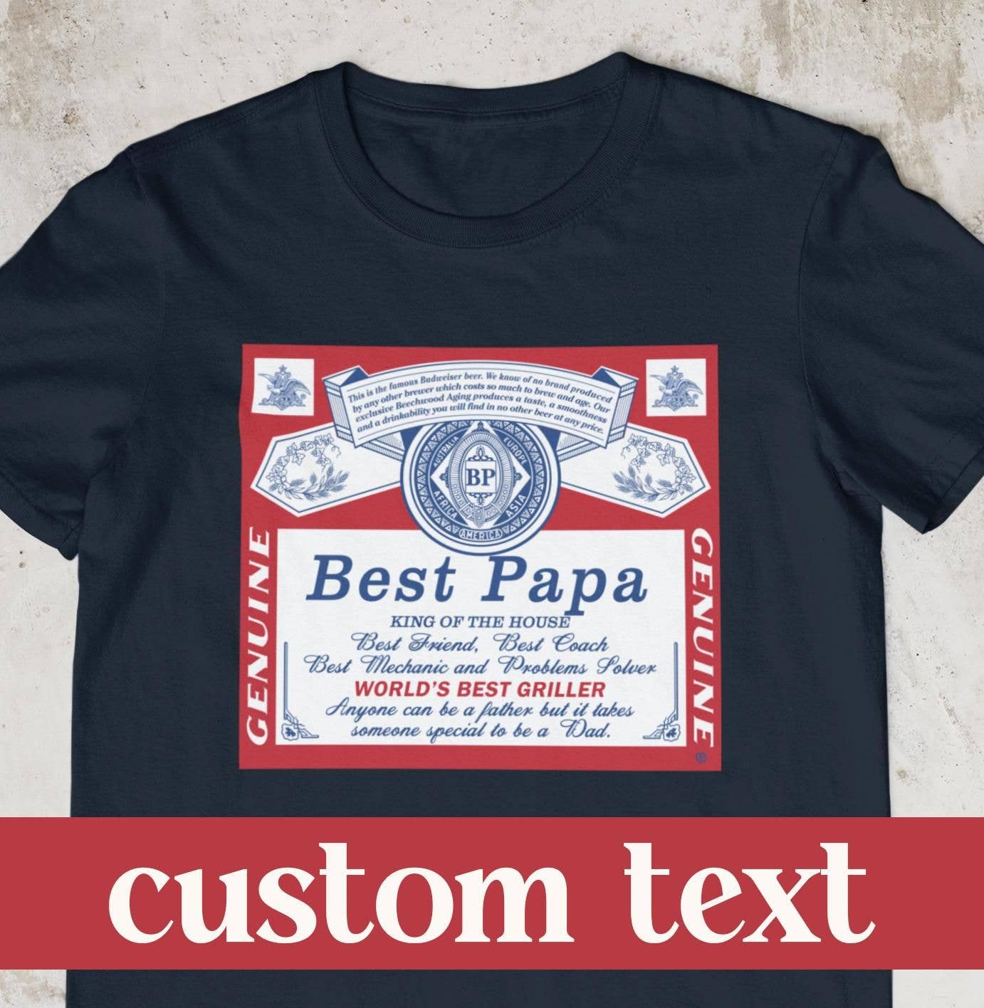 King of the House Best Dad Beer Budweiser Shirt Hoodie, Sweatshirt | PodTeesHub.com