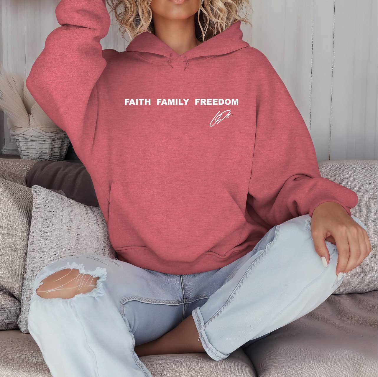 Faith Family Freedom Hoodie, Charlie Kirk T-Shirts, Sweatshirt | PodTeesHub.com