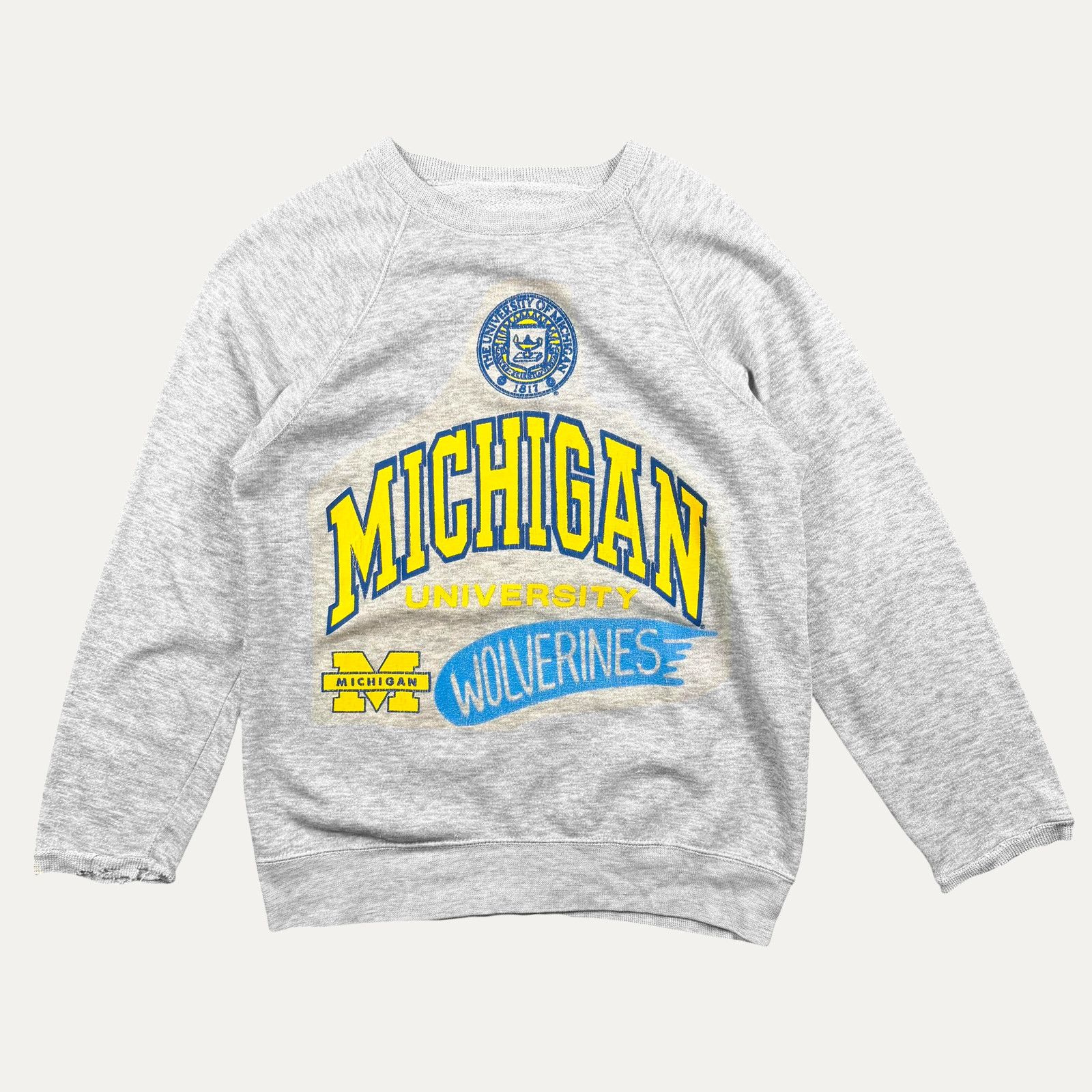 Vintage 90s University Of Michigan Crewneck Sweatshirt T-Shirts, Hoodie | PodTeesHub.com