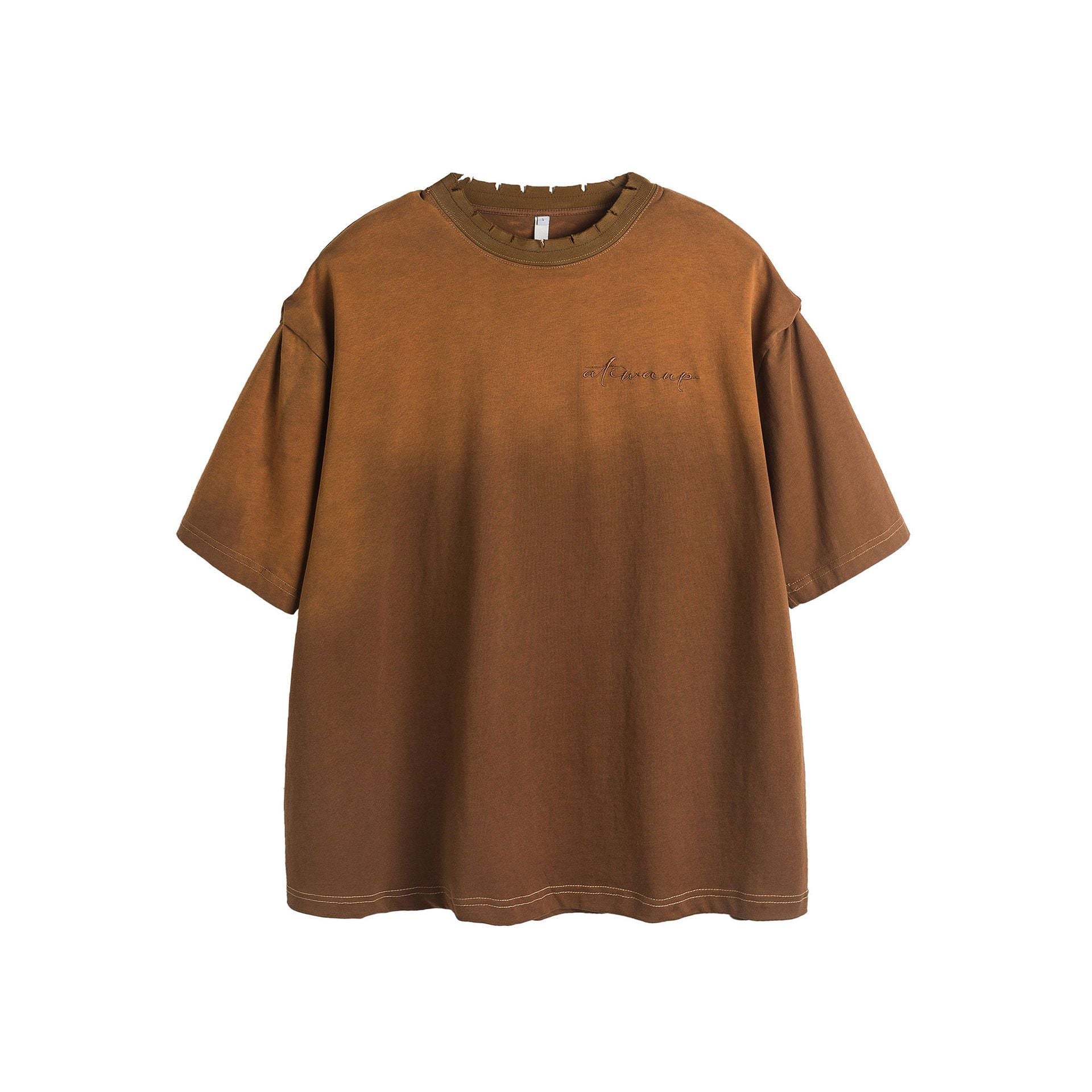 Vintage Retro Men S Loose Versatile Letter Gradient Washed T Shirt Hoodie, Sweatshirt | PodTeesHub.com