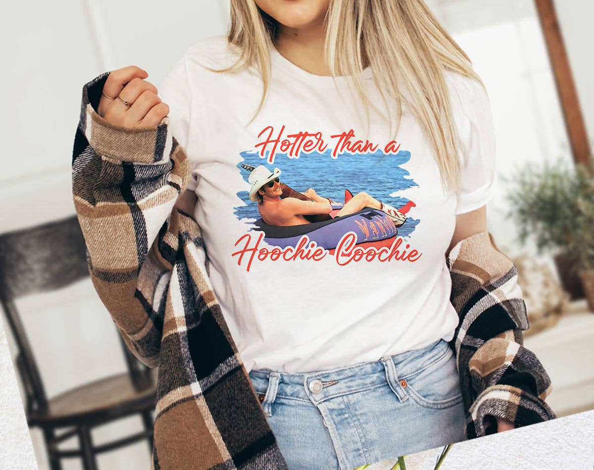 Hotter Than Hoochie Coochie - Funny 90s Country T-Shirt Hoodie, Sweatshirt | PodTeesHub.com