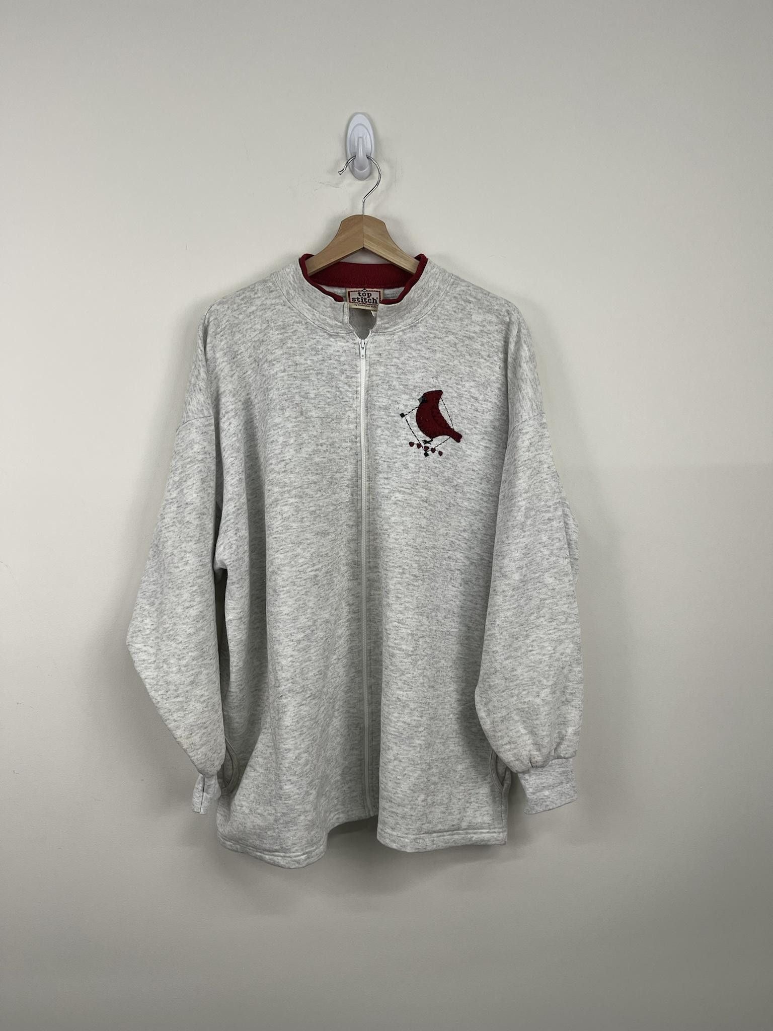 Vintage Crewneck Cardinal Full Zip Crewneck Vintage Sweatshirt T-Shirts, Hoodie | PodTeesHub.com