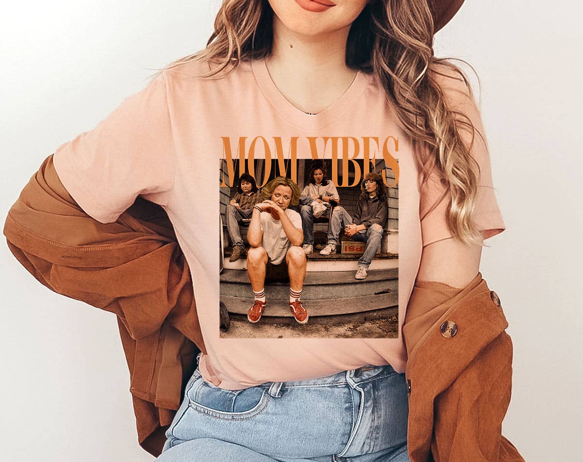 Mom Vibes Punk - Funny 90's Retro Sitcom Mom T-Shirt Hoodie, Sweatshirt | PodTeesHub.com