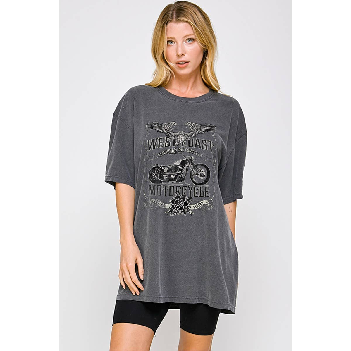 West Coast Graphic Oversized Tee Hoodie, Sweatshirt | PodTeesHub.com