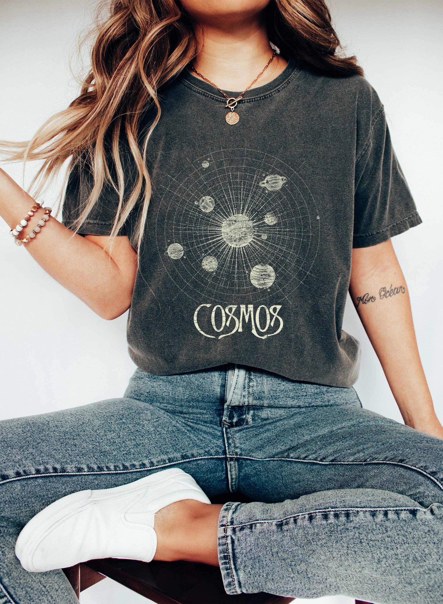 Cosmos and Planets Celestial T-Shirt Hoodie, Sweatshirt | PodTeesHub.com