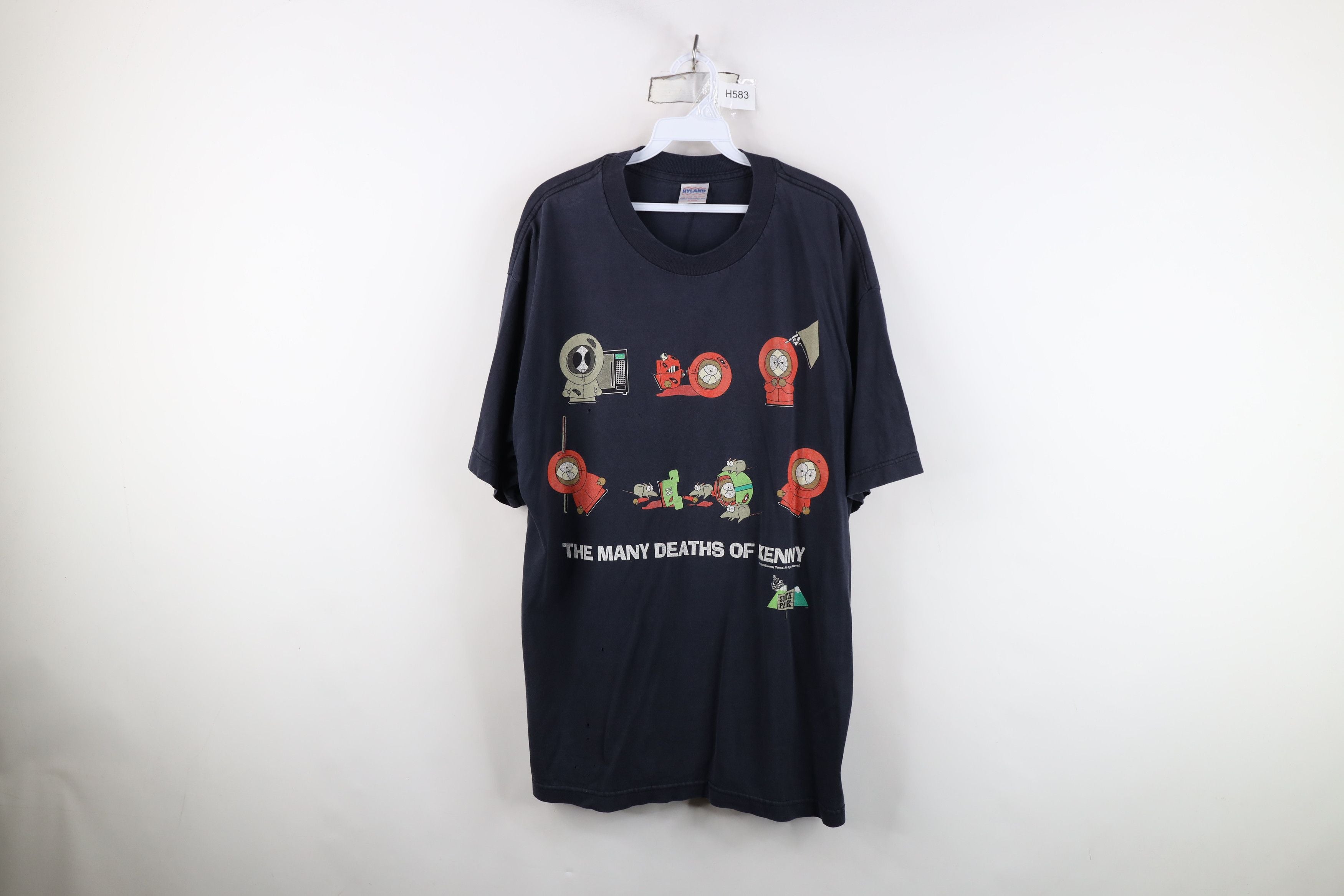 Vintage 90s South Park The Many Deaths Of Kenny T Shirt Blue Hoodie, Sweatshirt | PodTeesHub.com