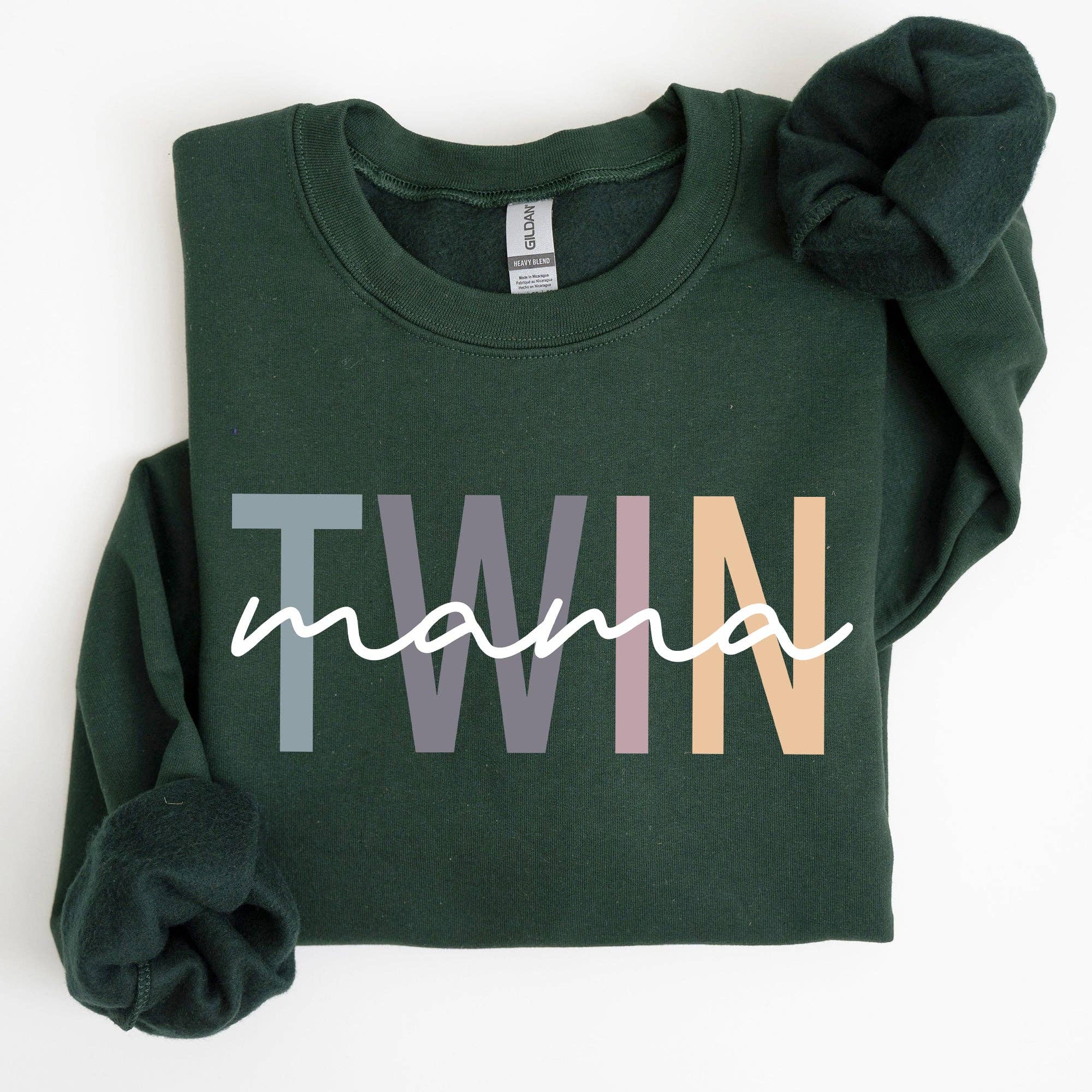 Twin Mama, Mom of Twins, Mother, Mother's Day Sweatshirt T-Shirts, Hoodie | PodTeesHub.com