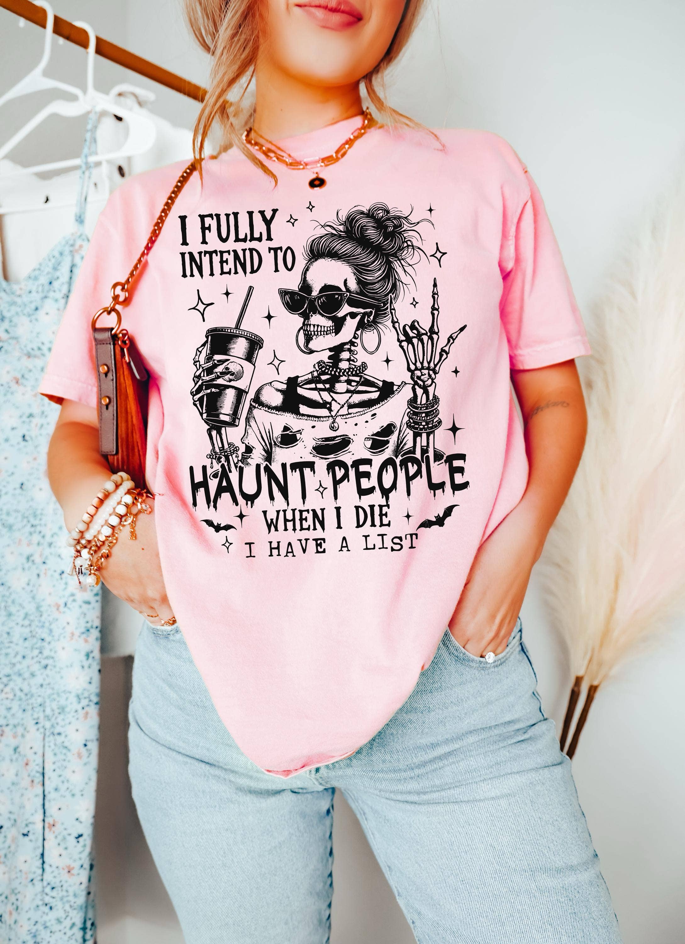Sarcastic Haunting Skeleton Halloween Mom Tee Hoodie, Sweatshirt | PodTeesHub.com