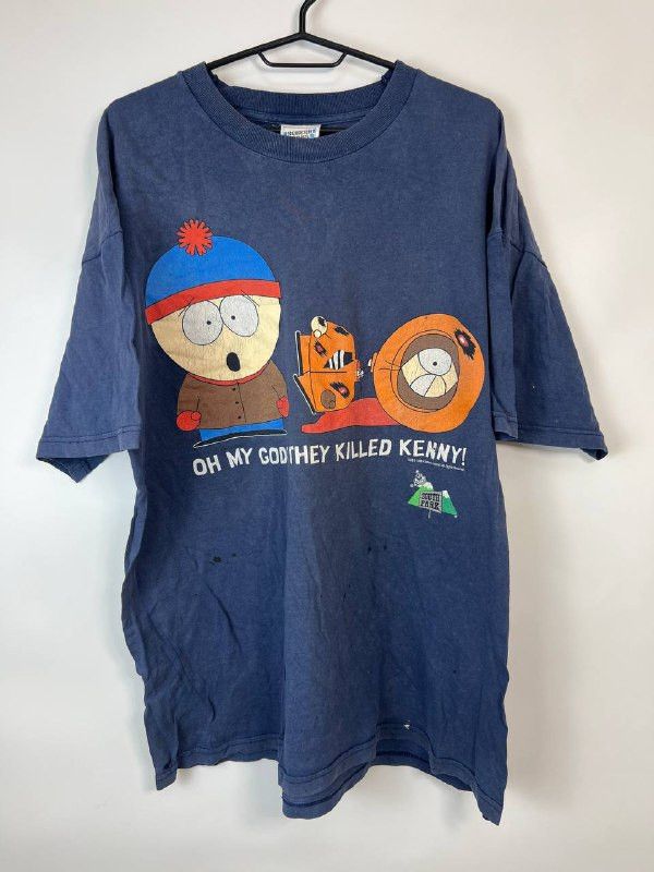 Vintage South Park T Shirt Stan Kenny 90s Cartoon Sz Xl Rare Hoodie, Sweatshirt | PodTeesHub.com