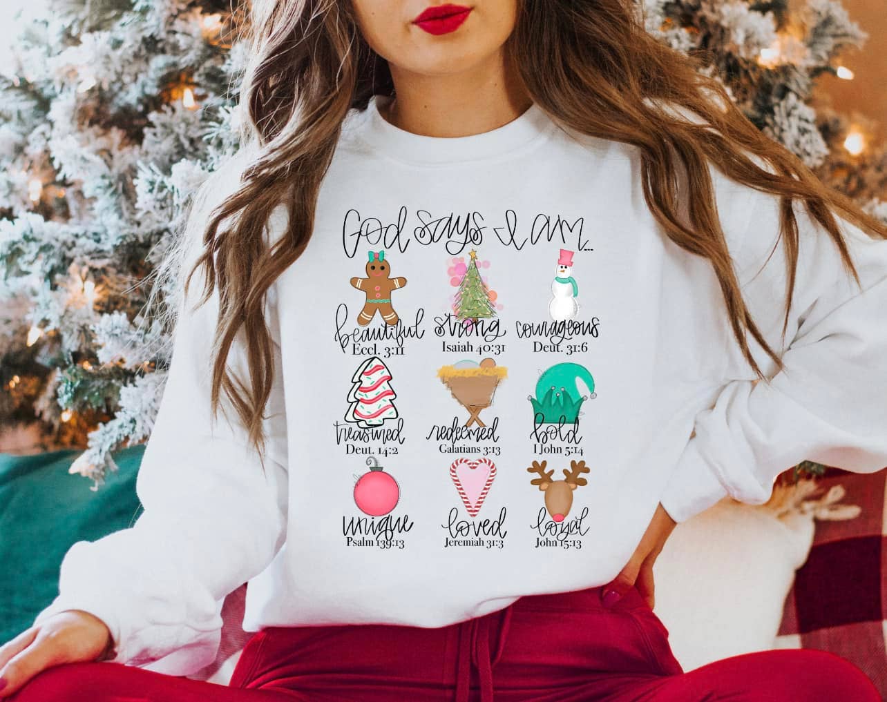 God Say's I'm Christmas Things Sweatshirt T-Shirts, Hoodie | PodTeesHub.com