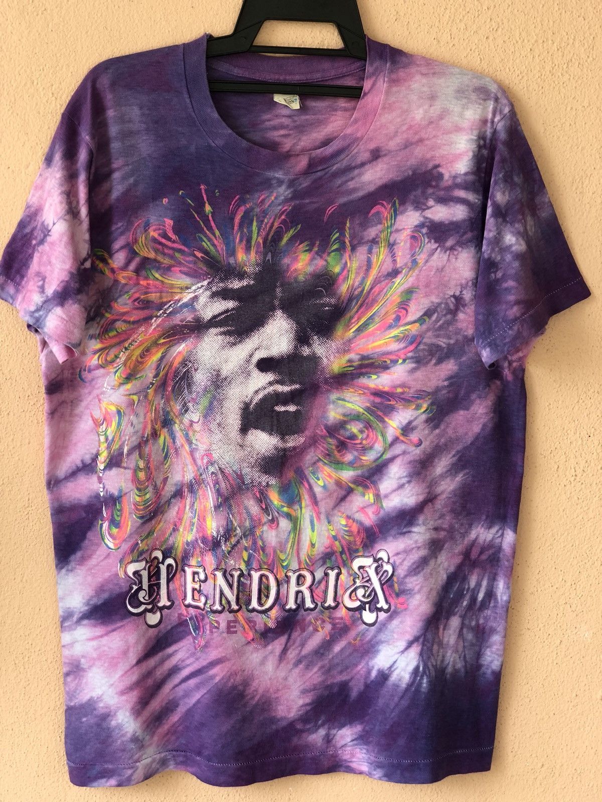 Jimi Hendrix Vintage 90s Jimi Hendrix Tye Dye Rock Blues Promo Tee Hoodie, Sweatshirt | PodTeesHub.com