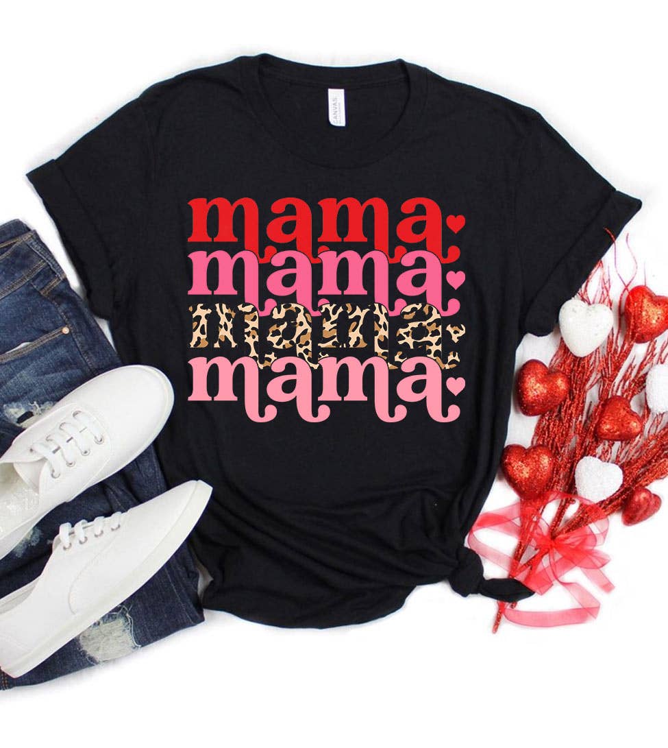 Mama Valentine - Valentine's Day Love Sweet Mom Gift T-Shirt Hoodie, Sweatshirt | PodTeesHub.com