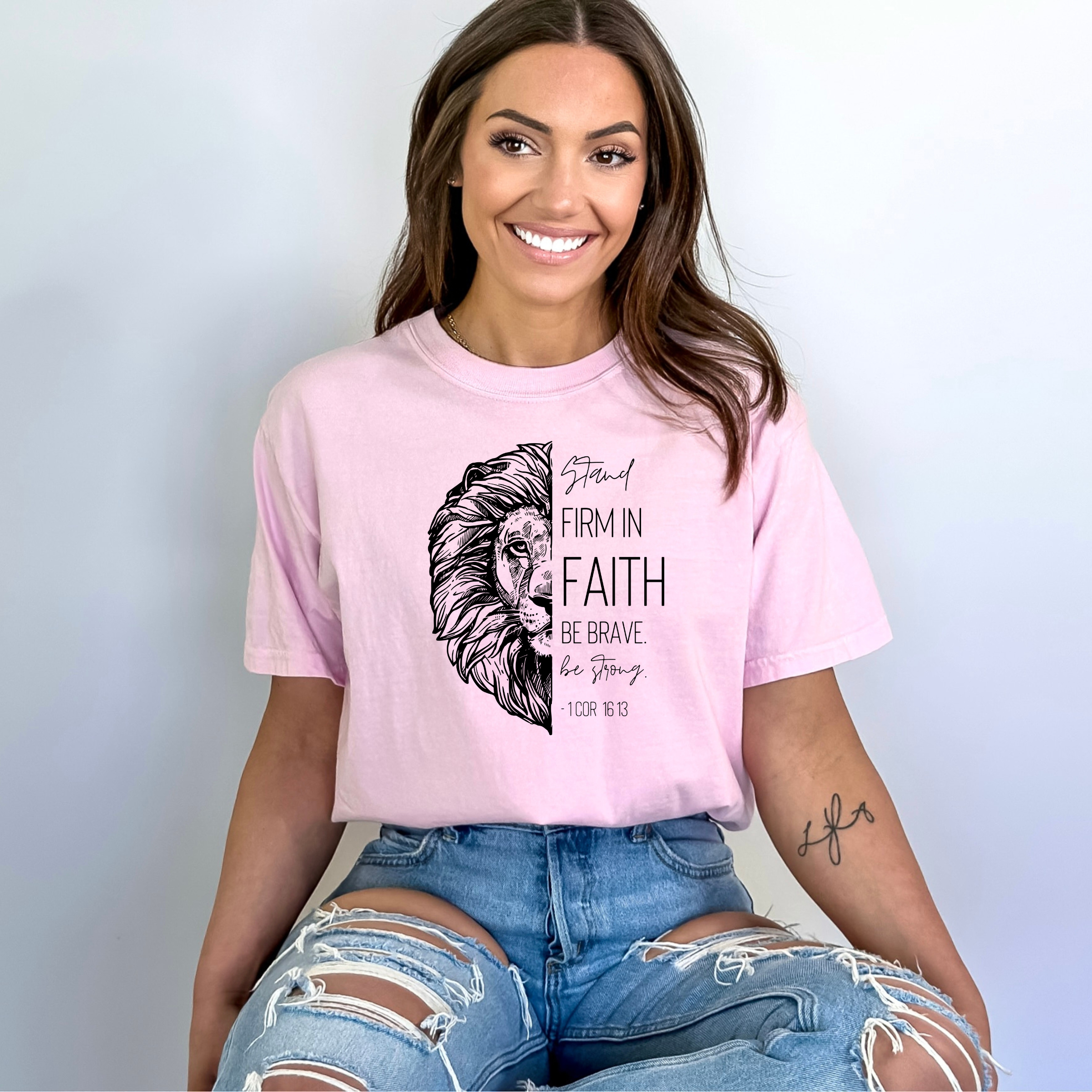 Stand Firm in Faith Tee - Christian Tee - 1 Corinthians Hoodie, Sweatshirt | PodTeesHub.com