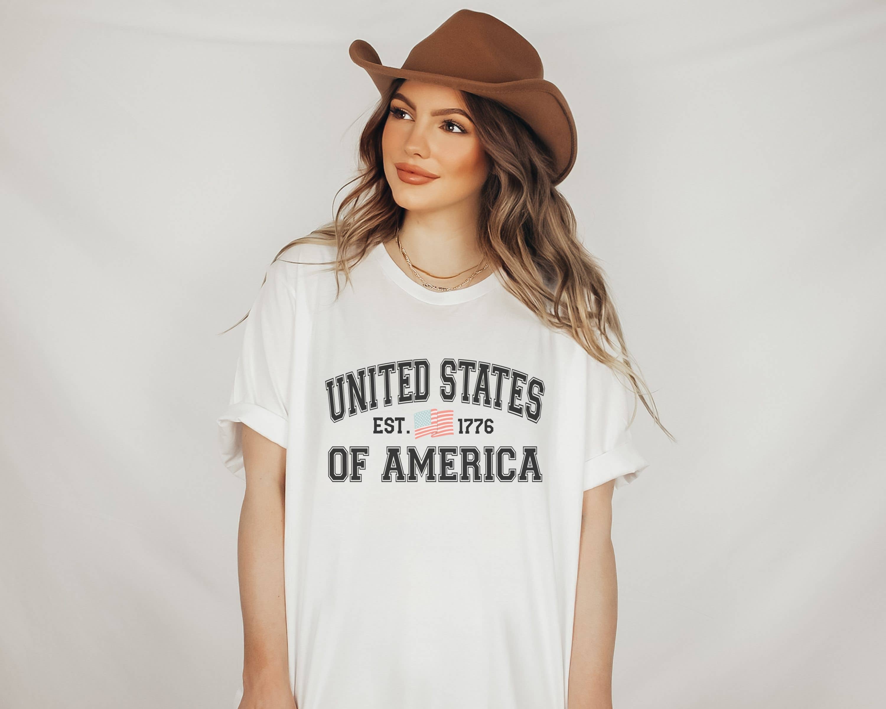 United States College Tee | Patriotic T Shirt | Usa Tee Hoodie, Sweatshirt | PodTeesHub.com