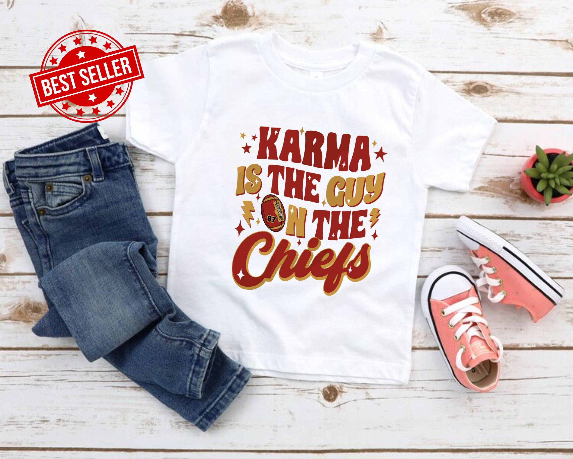 Chiefs Era Sweatshirt Karma, Kelce, Football Fun T-Shirts, Hoodie | PodTeesHub.com
