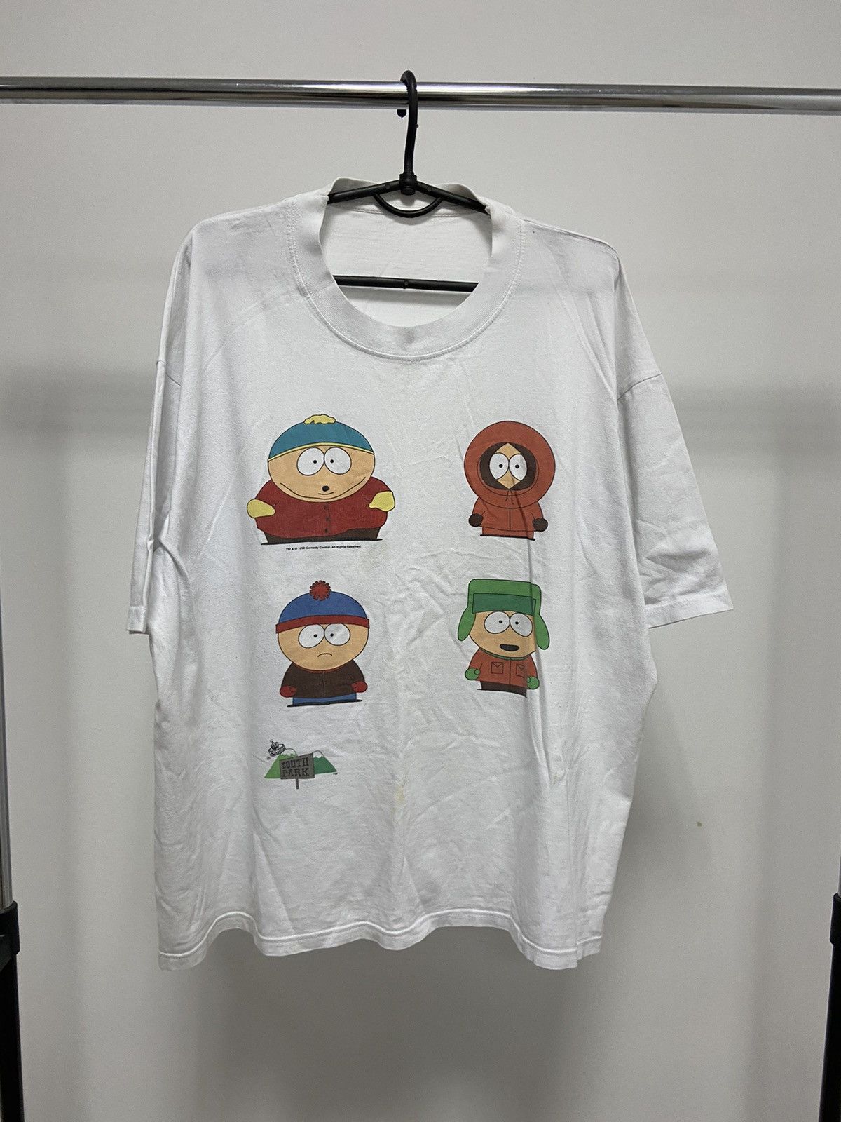 Vintage South Park 1998 Comedy Central Vintage Big Logo Tee Cartoon Hoodie, Sweatshirt | PodTeesHub.com